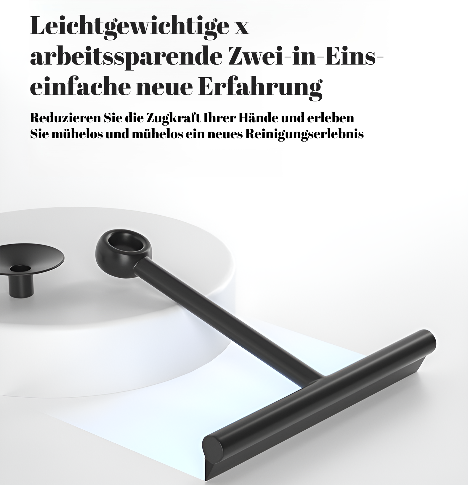 Einseitiger Silikon-Glaswischer Boden Küche Bad WC-Reiniger Autofensterwischer