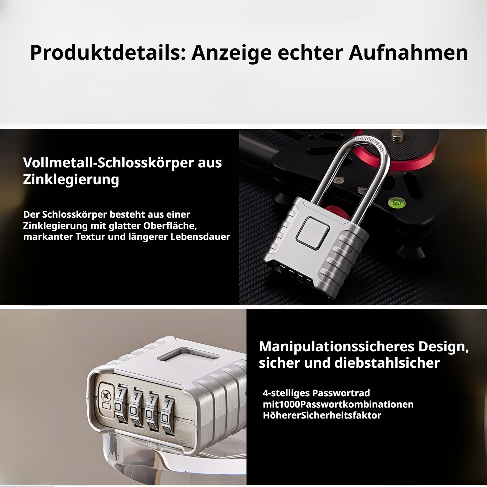 Großes Passwort-Vorhängeschloss, Hardware-Lagerverwaltungsschloss, Hoftür, Studentenwohnheimtür, Ver