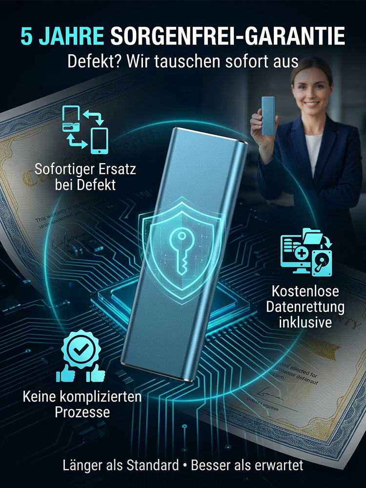 Tragbare Hochgeschwindigkeits-SSD mit mehreren Gerätekompatibilität