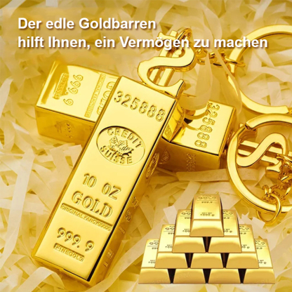 🥇 Goldbarren-Streichholz | Schlüsselanhänger + 10.000 Zündungen | Stylish & Lucky!
