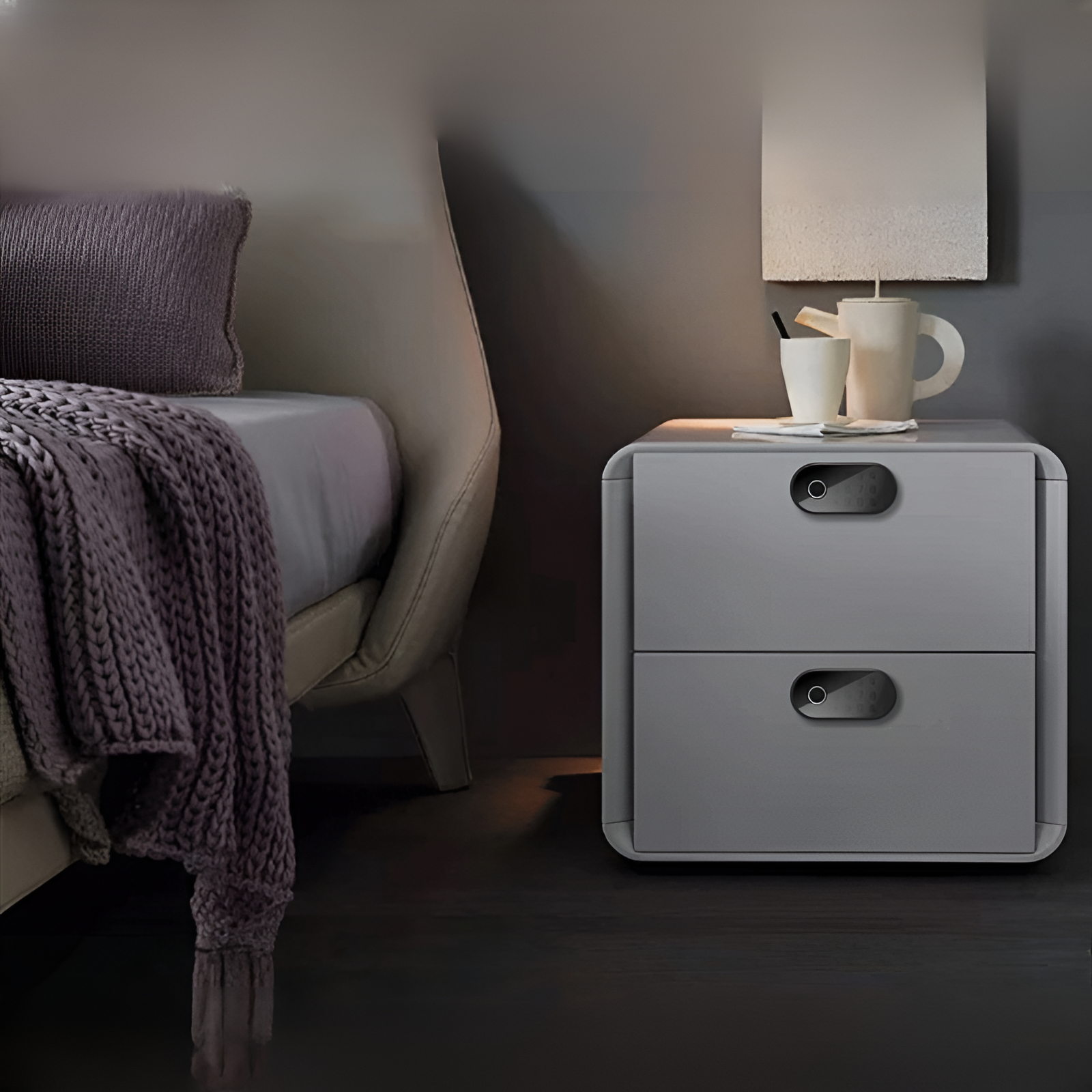 Fingerabdruck-Schubladenschloss, intelligentes Passwort-Schließfach, Türschloss, Schuhschrank, Diebs