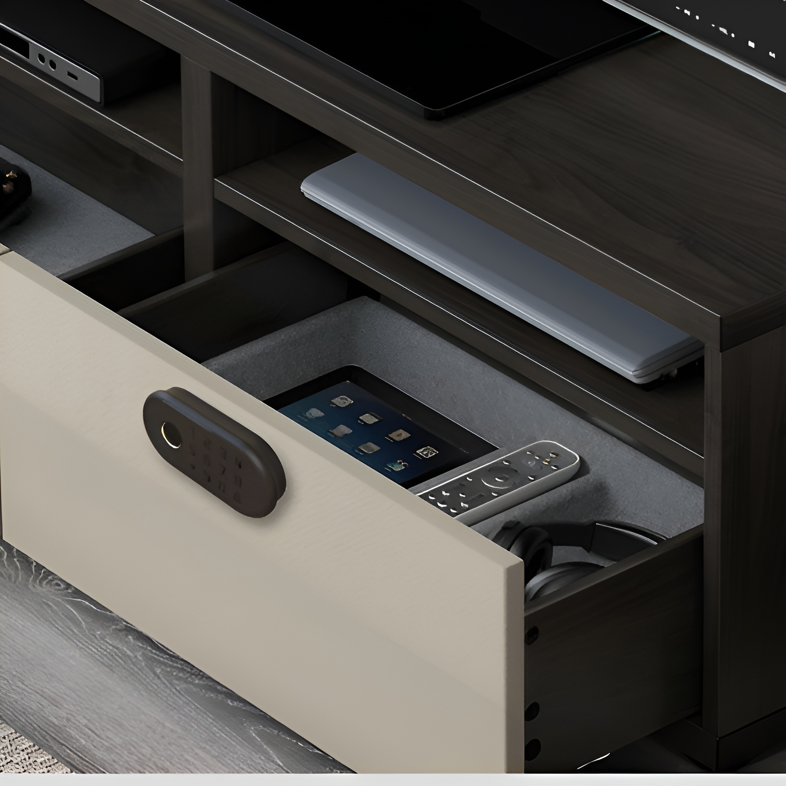 Fingerabdruck-Schubladenschloss, intelligentes Passwort-Schließfach, Türschloss, Schuhschrank, Diebs