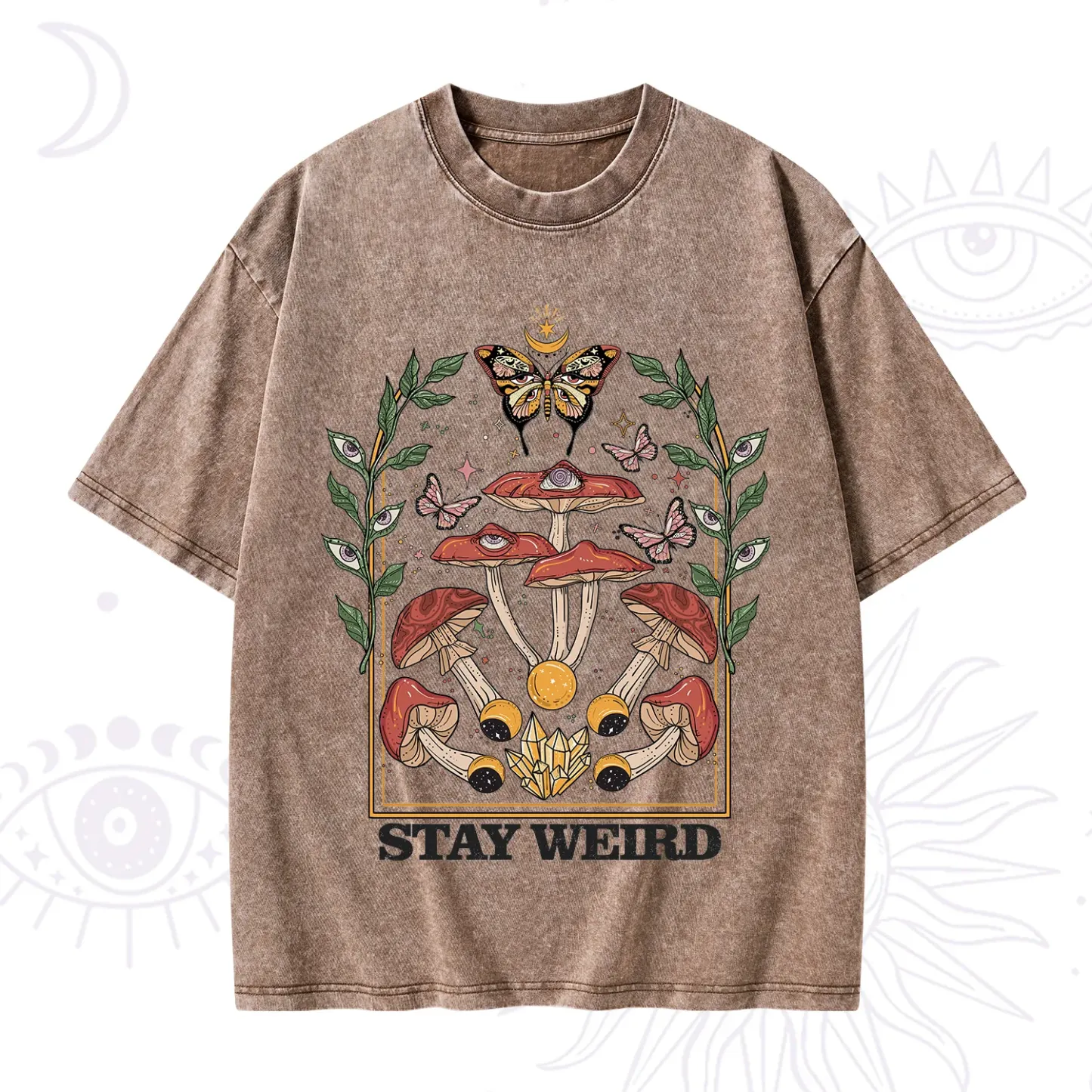 Purplehecate Stay Weird Washed T-Shirt