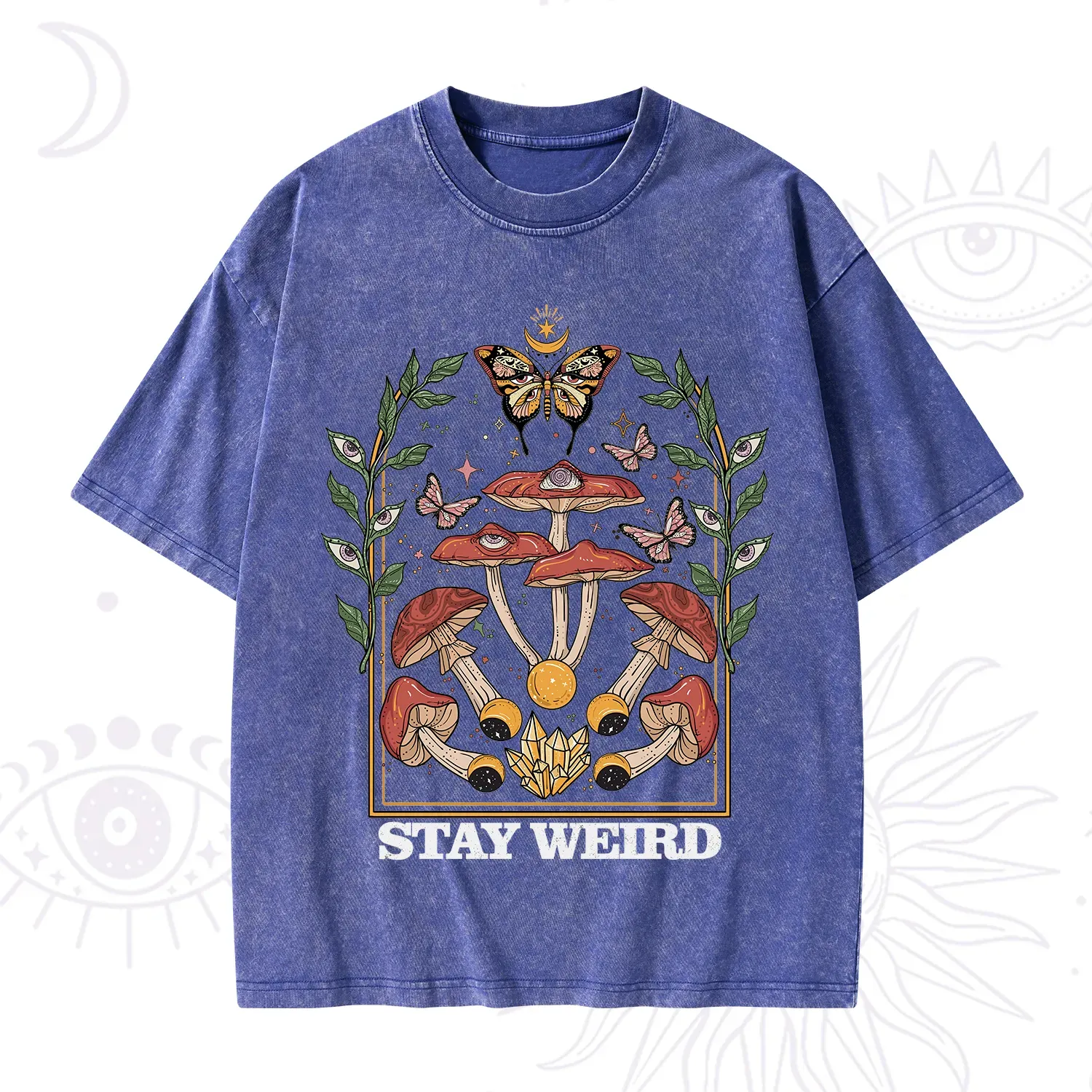 Purplehecate Stay Weird Washed T-Shirt