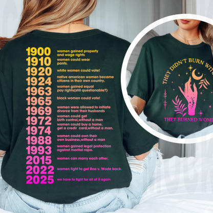 They Didn't Burn Witches They Burned Women Unisex T-shirt