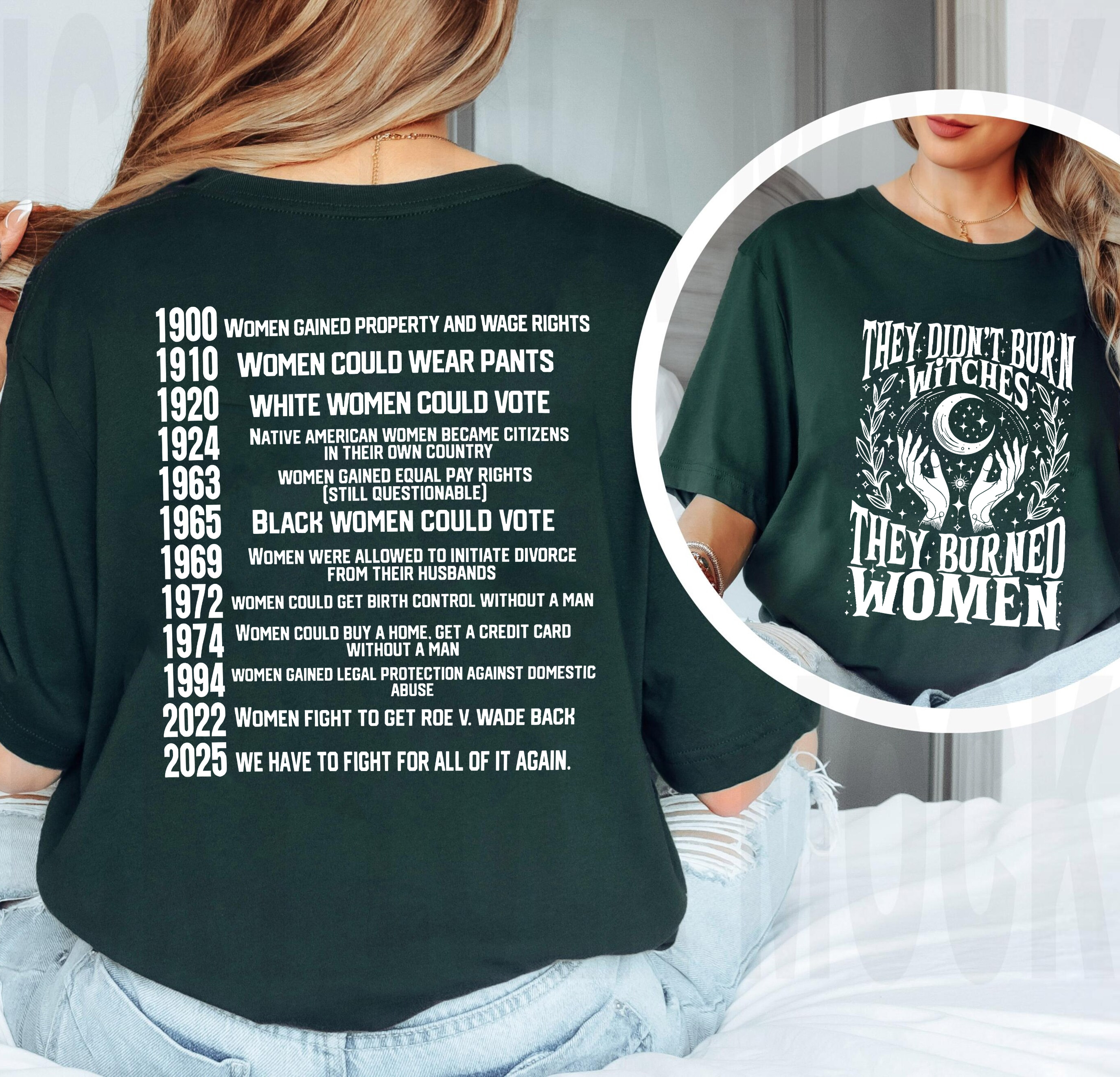 They Didn't Burn Witches They Burned Women Unisex T-shirt