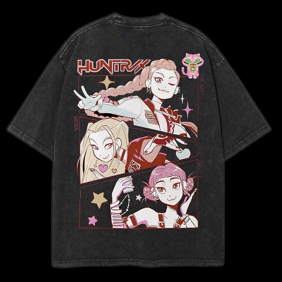 Kpop Demon Hunter Unisex Washed T-Shirt