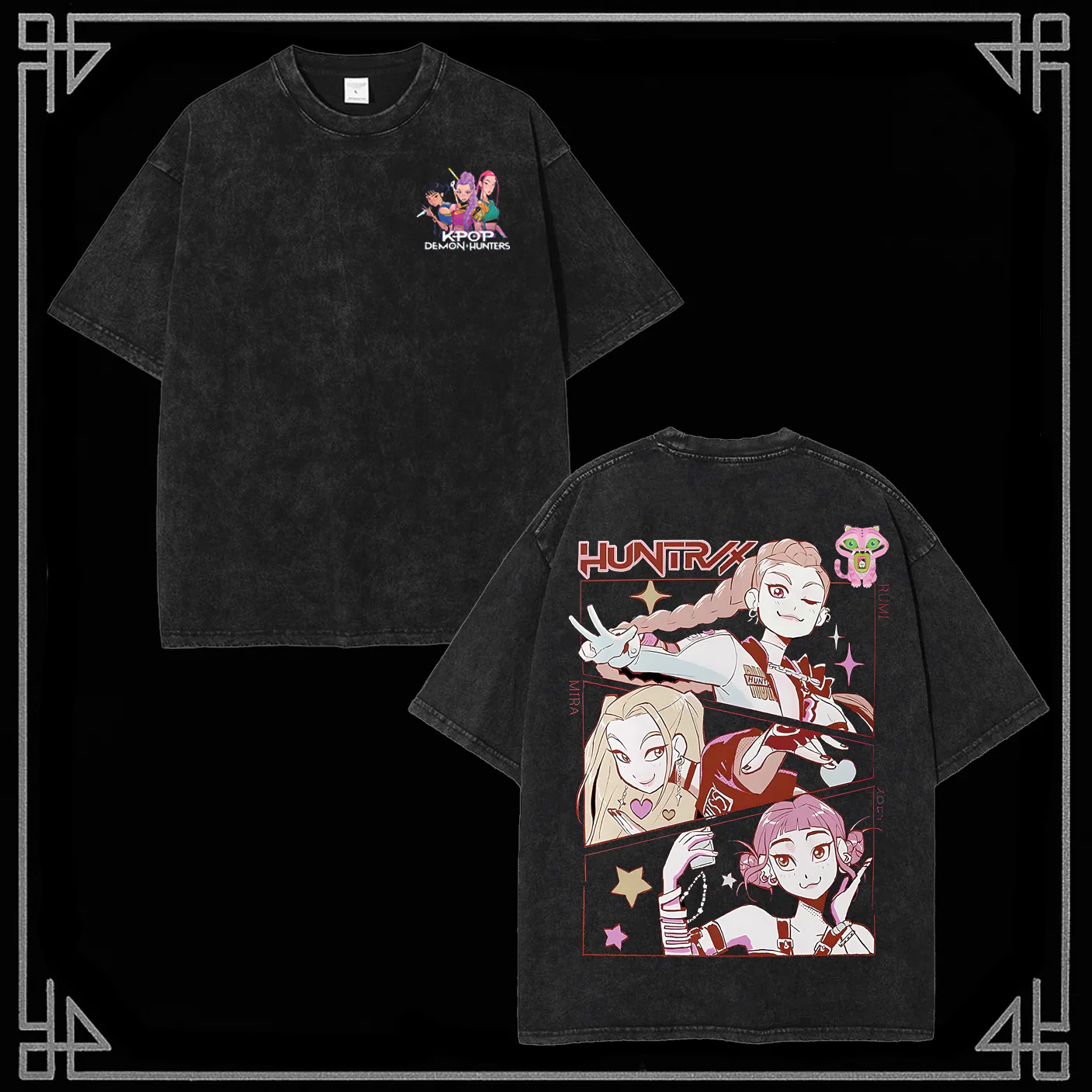 Kpop Demon Hunter Unisex Washed T-Shirt