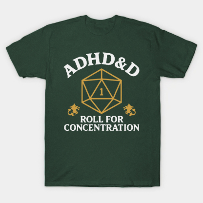 Vintage ADHD&D Roll For Concentration T-shirt/Crewneck/Hoodie