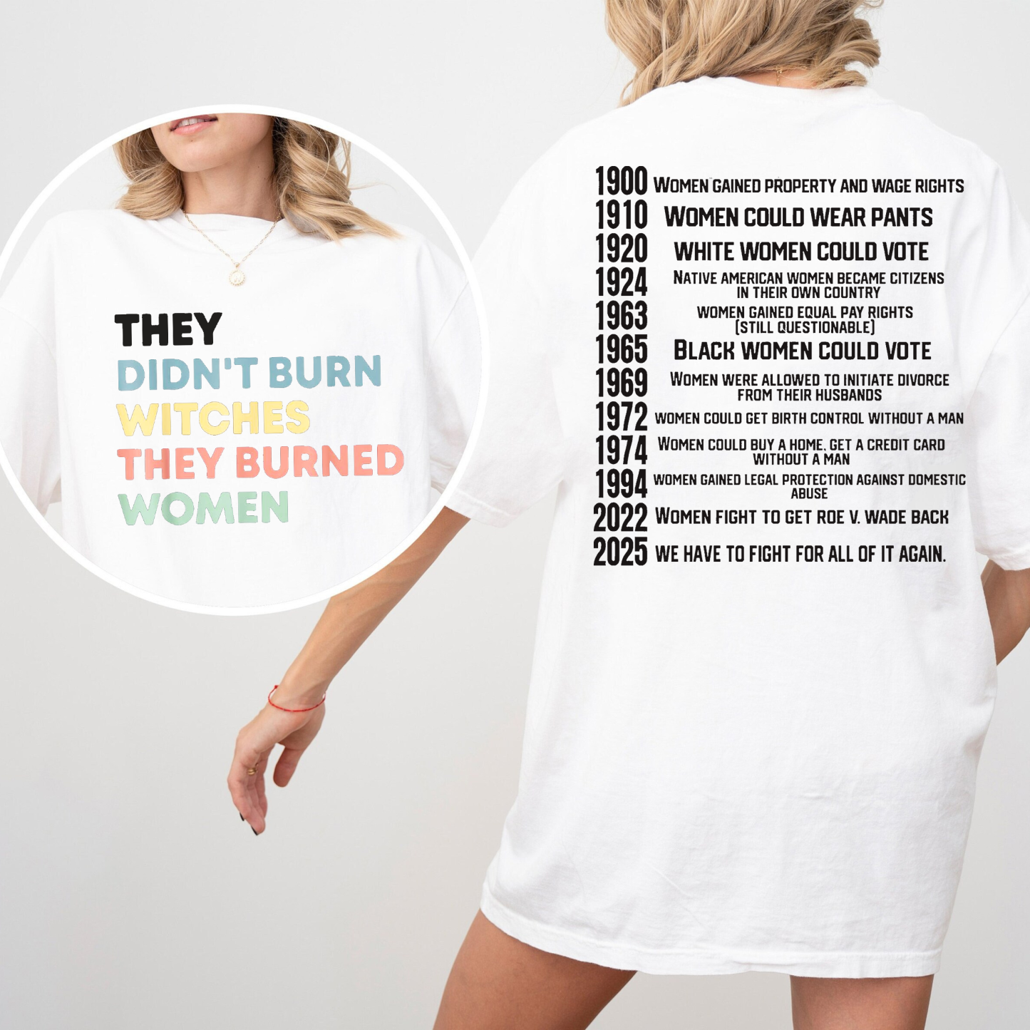 They Didn't Burn Witches They Burned Women Unisex T-shirt