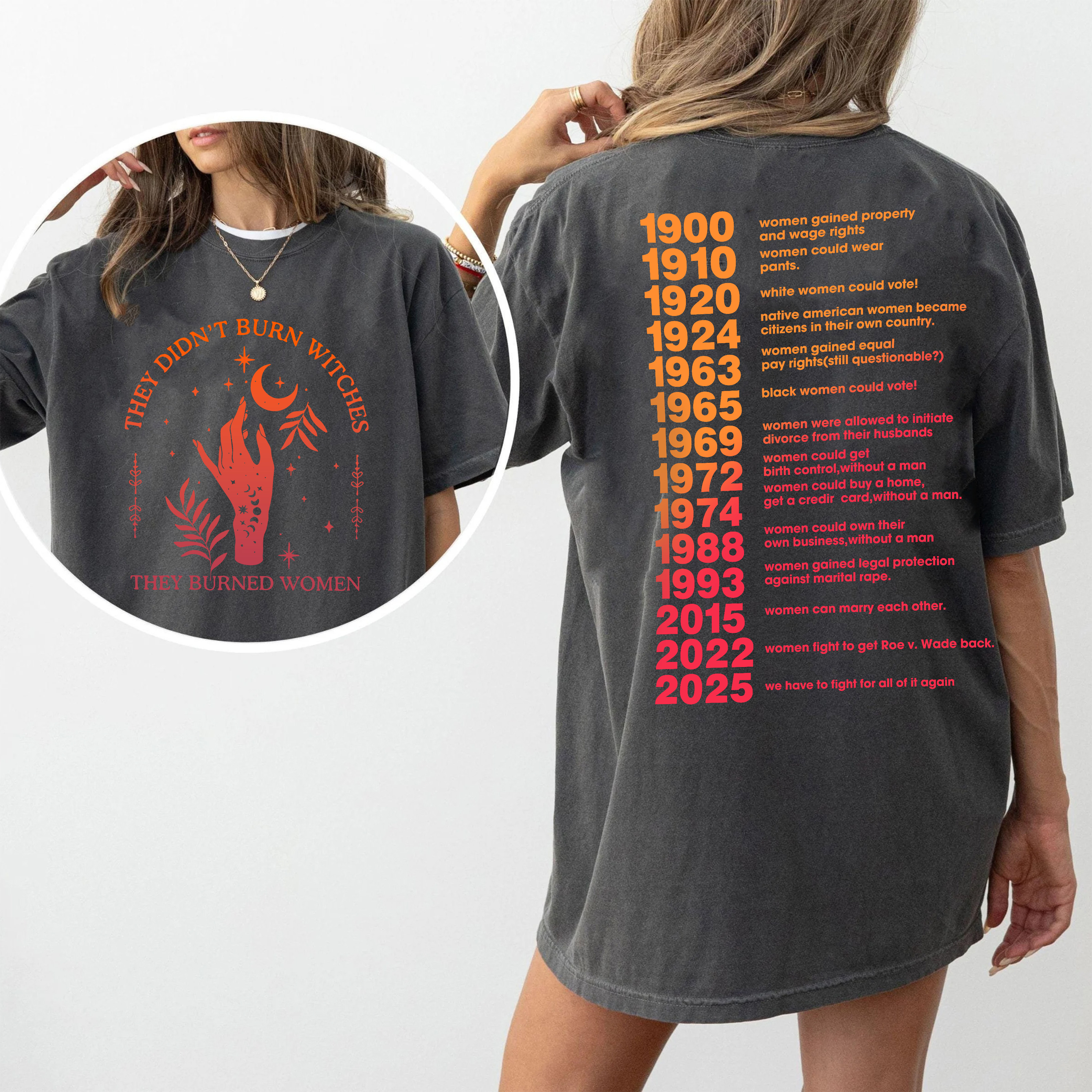 They Didn't Burn Witches They Burned Women Unisex T-shirt