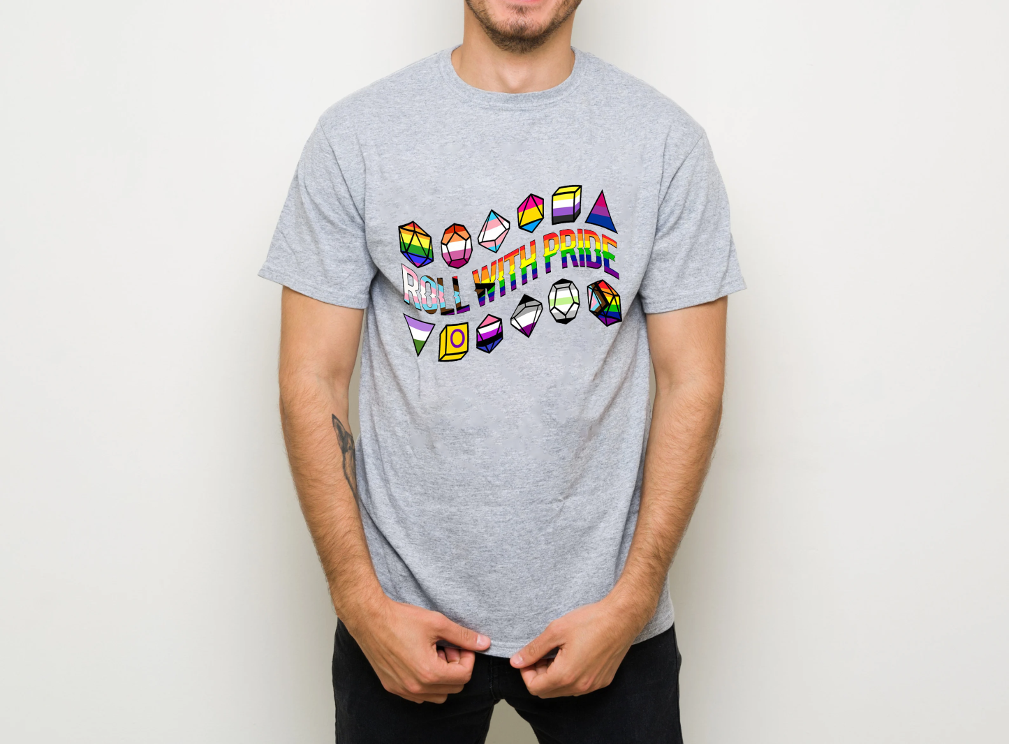 Dungeons and Dragons Roll with Pride Classic  Unisex T-shirt/Crewneck/Hoodie