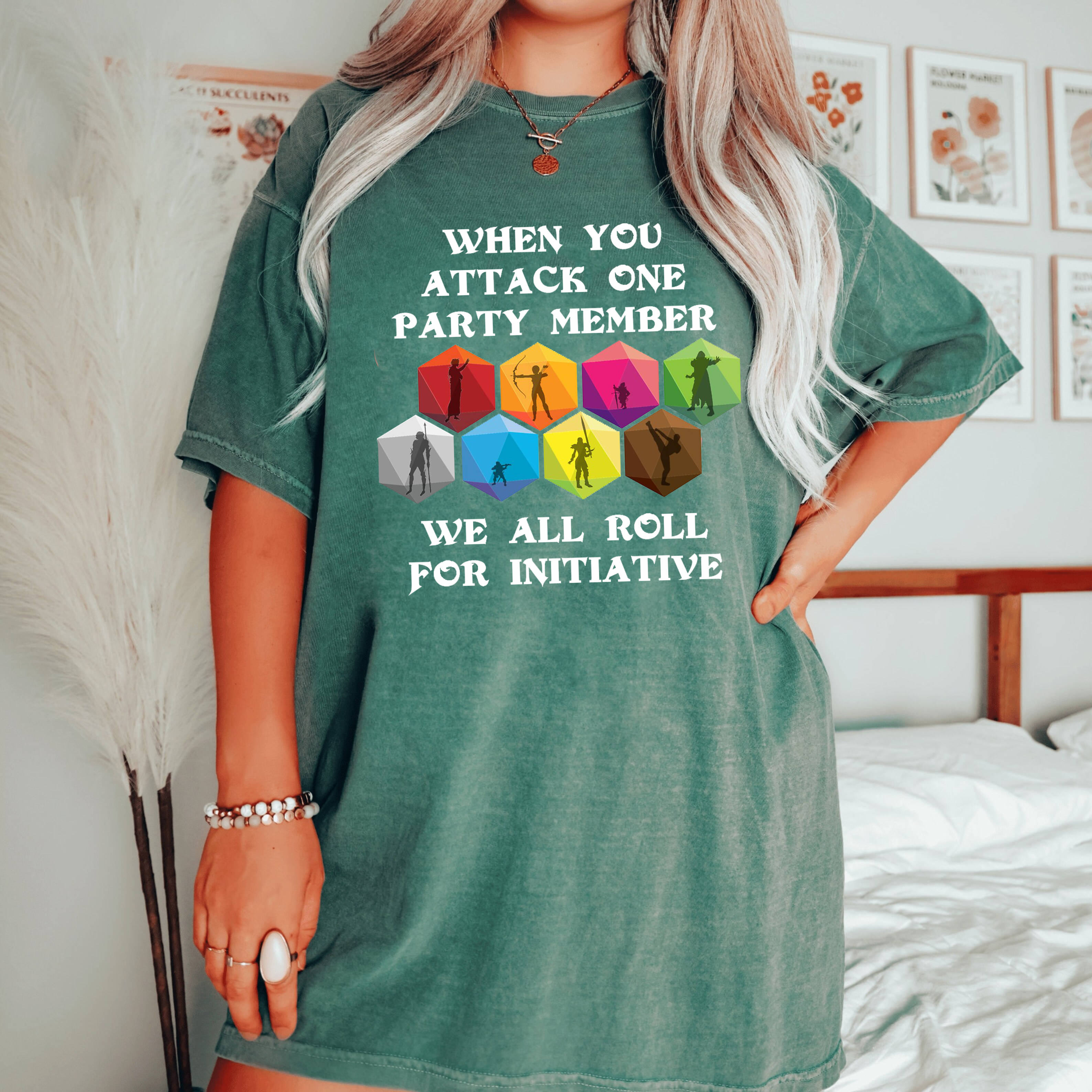 When Someone Attacks One Party Member We All Roll For Initiative Classic Unisex T-shirt/Crewneck/Hoodie