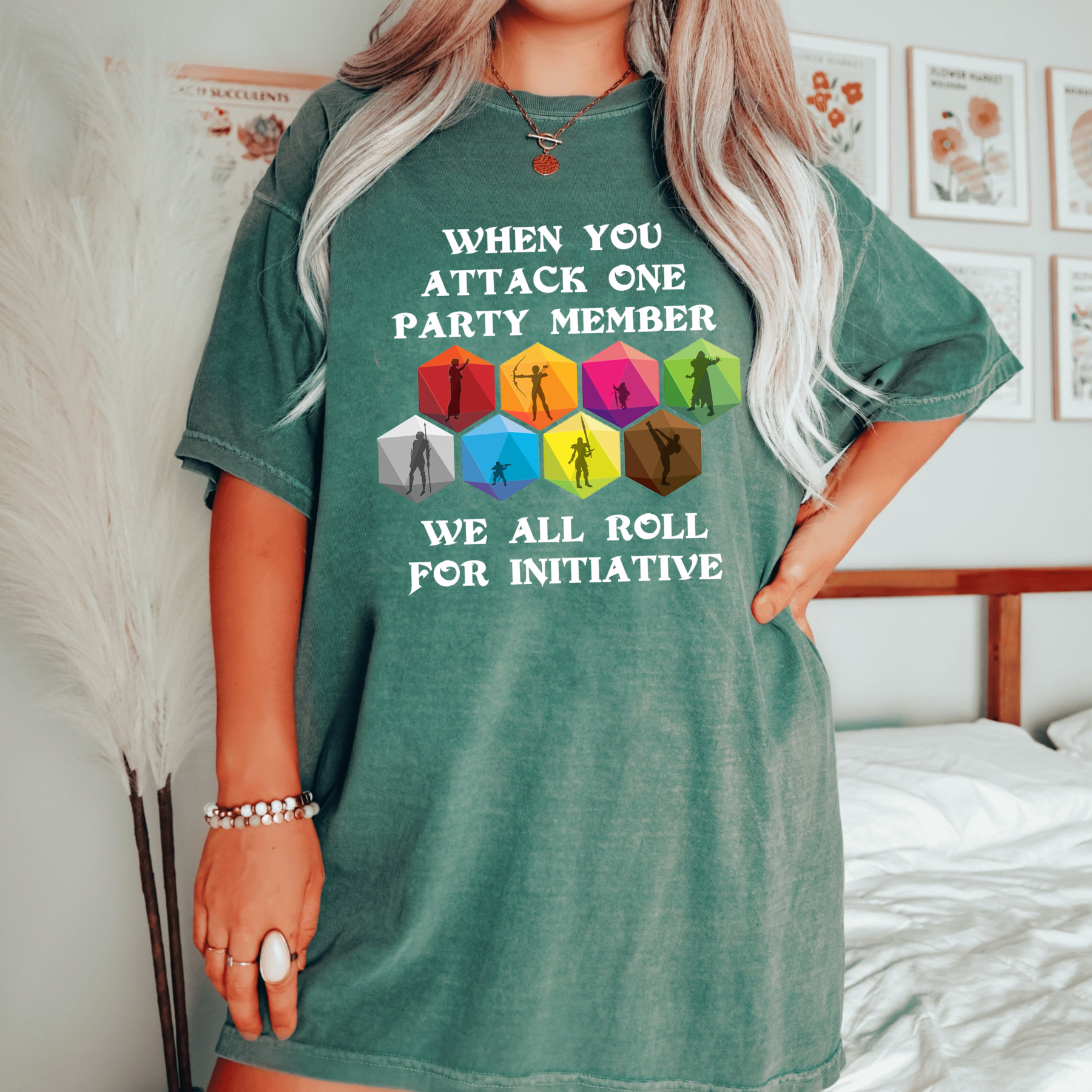 When Someone Attacks One Party Member We All Roll For Initiative Classic Unisex T-shirt/Crewneck/Hoodie
