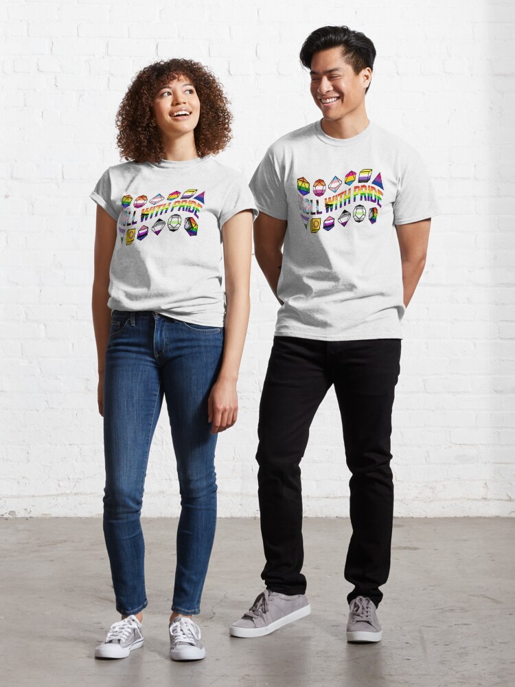 Dungeons and Dragons Roll with Pride Classic  Unisex T-shirt/Crewneck/Hoodie