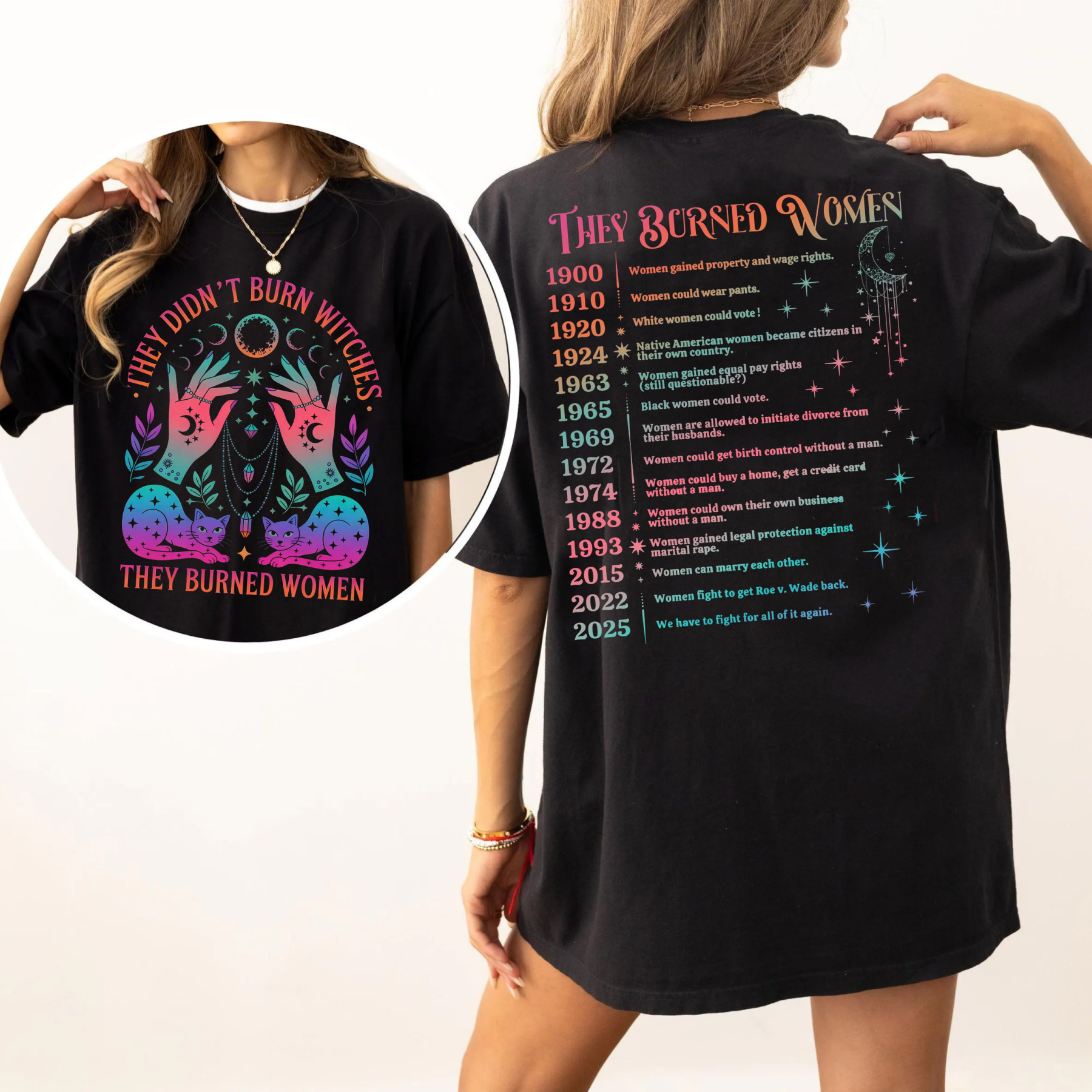 They Didn't Burn Witches They Burned Women Unisex T-shirt