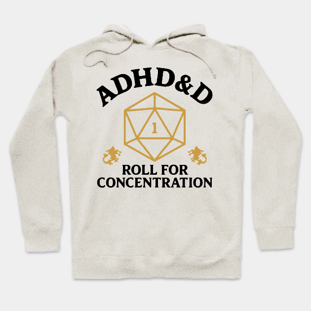 Vintage ADHD&D Roll For Concentration T-shirt/Crewneck/Hoodie