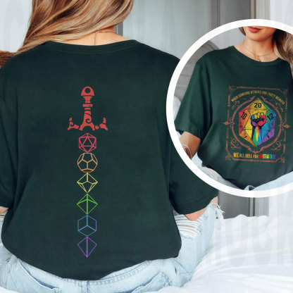 When Someone Attacks One Party Member, We All Roll for Initiative,Pride Month Unisex T-shirt