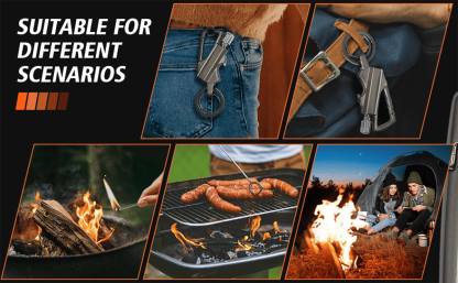 🏆Flash Sale⚡ 50K+ SOLD! Almost Gone-💥Permanent Match Infinity Lighter with Multitool Keychain Bottle Opener