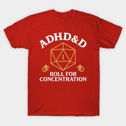 Vintage ADHD&D Roll For Concentration T-shirt/Crewneck/Hoodie