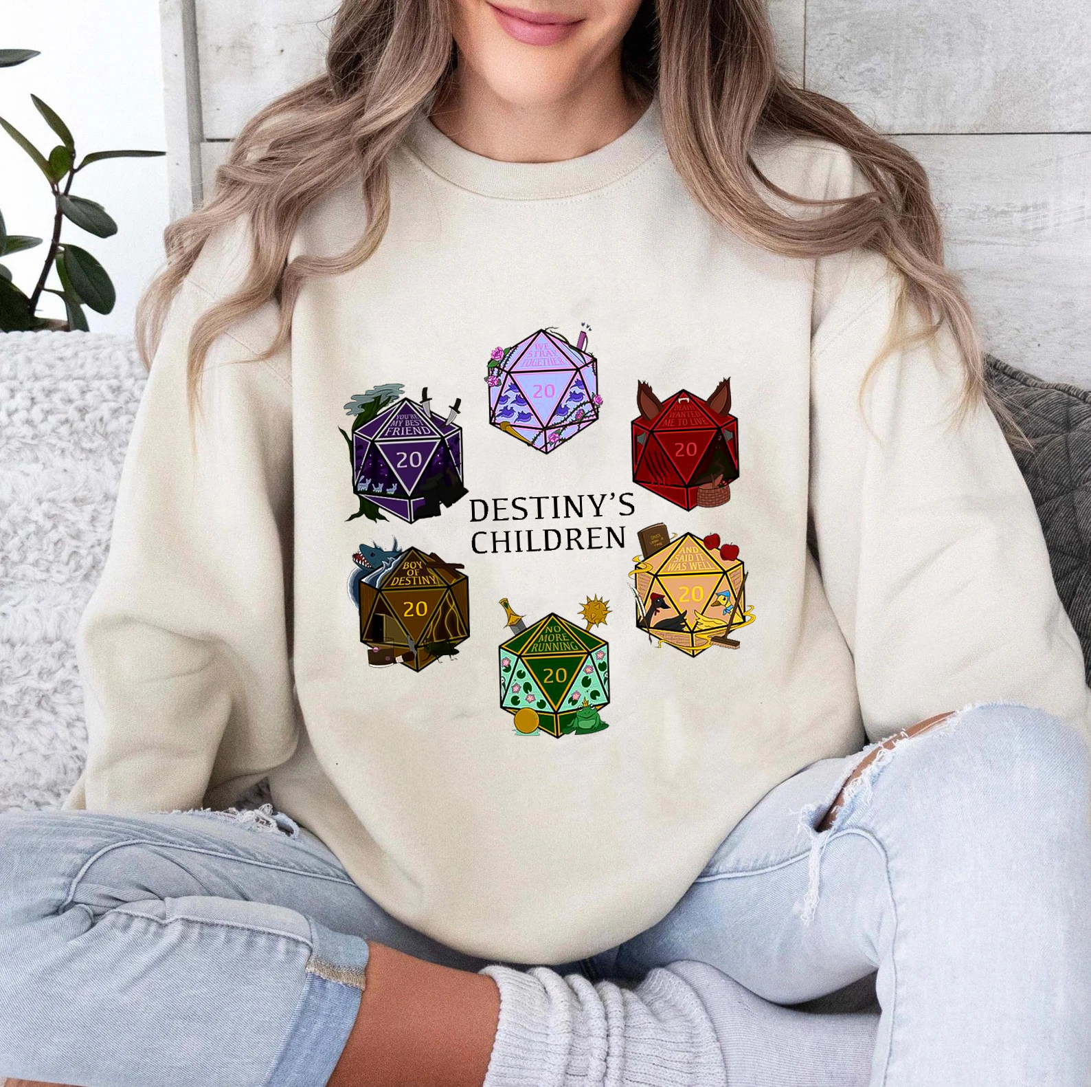 Neverafter Destinys Children D20 Dice Set Classic T-shirt/Crewneck/Hoodie