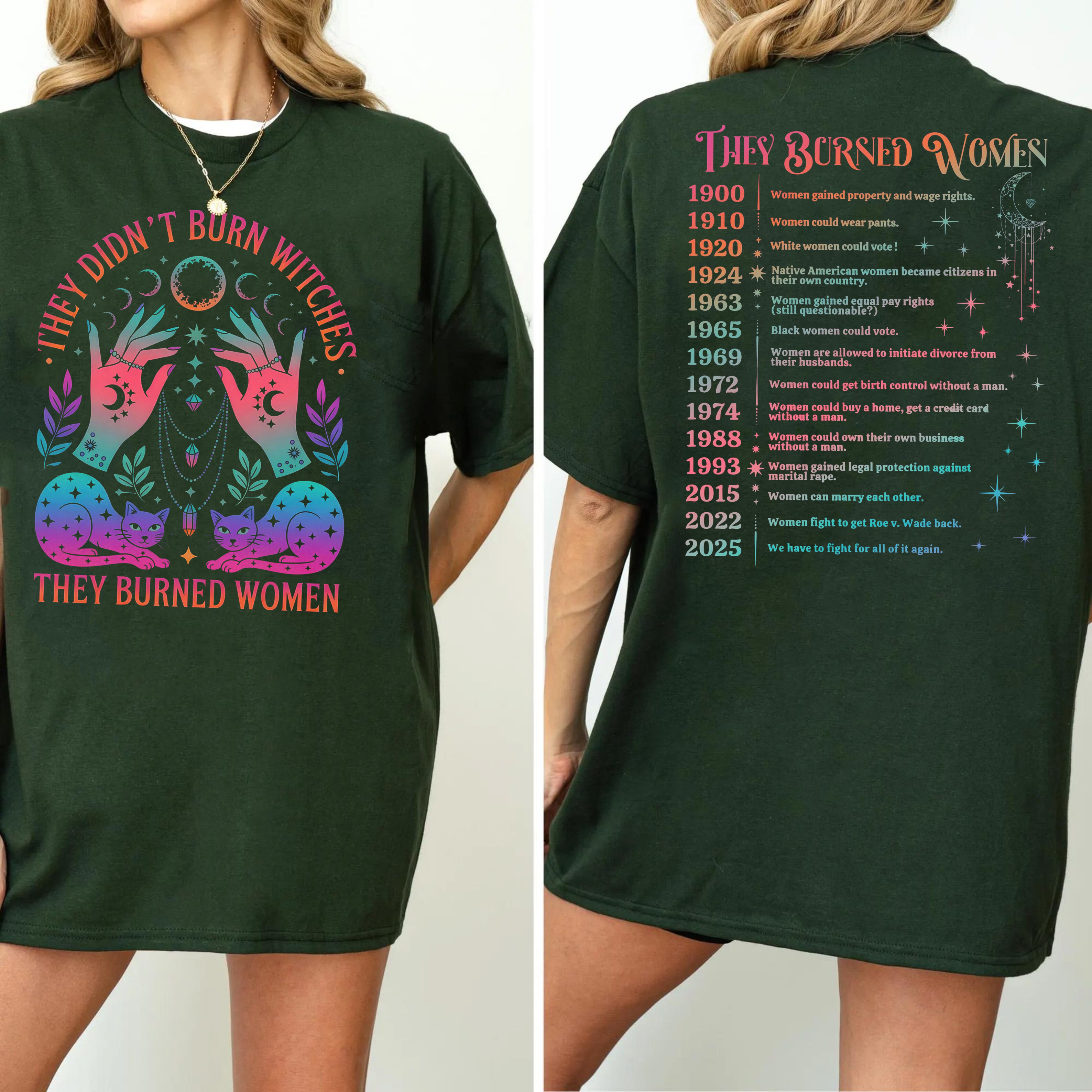 They Didn't Burn Witches They Burned Women Unisex T-shirt
