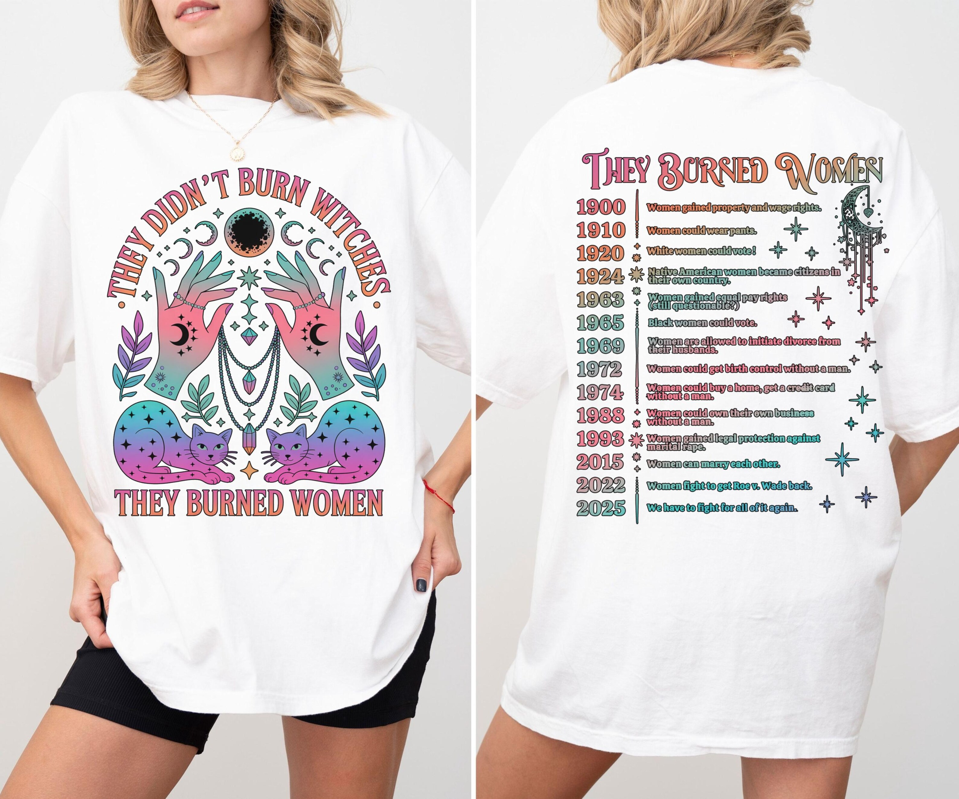 They Didn't Burn Witches They Burned Women Unisex T-shirt