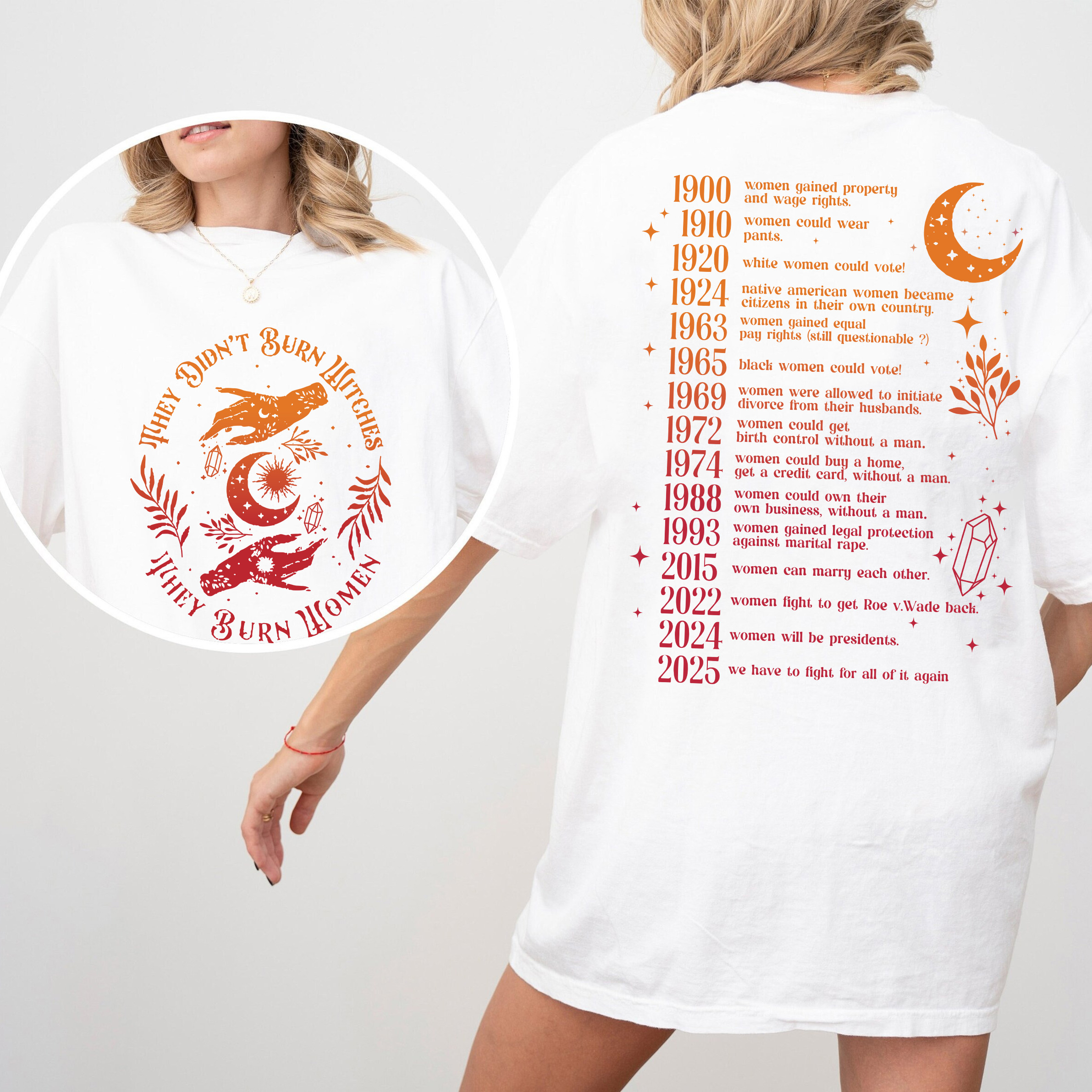 They Didn't Burn Witches They Burned Women Unisex T-shirt