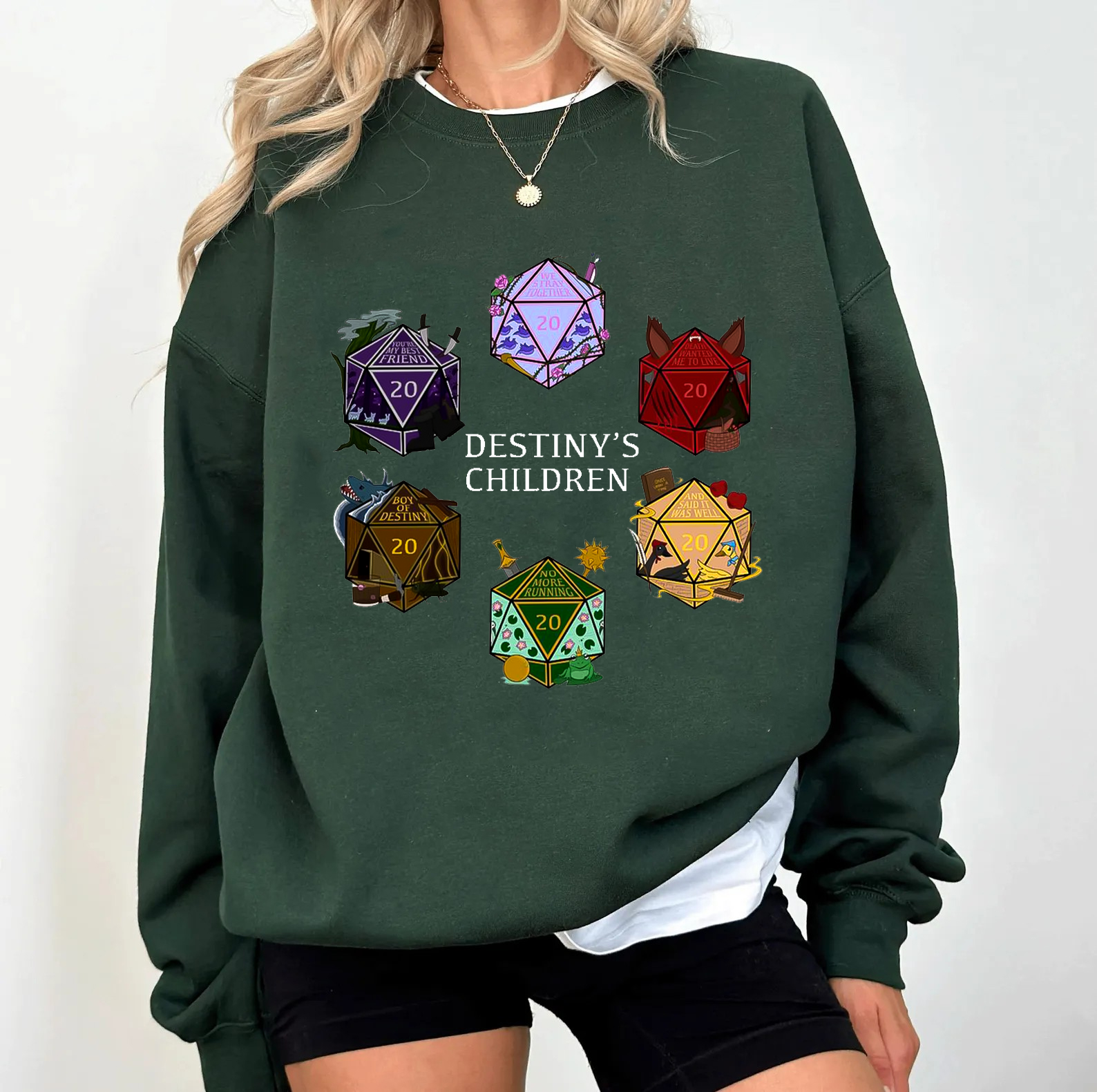 Neverafter Destinys Children D20 Dice Set Classic T-shirt/Crewneck/Hoodie