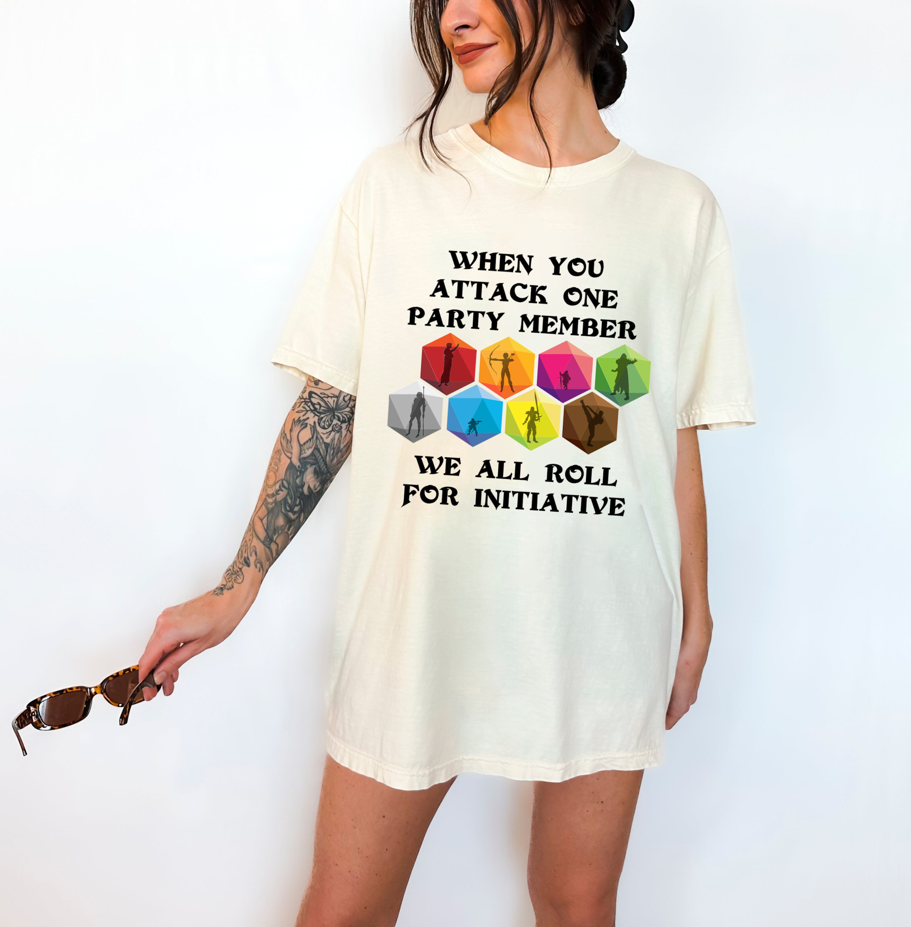 When Someone Attacks One Party Member We All Roll For Initiative Classic Unisex T-shirt/Crewneck/Hoodie