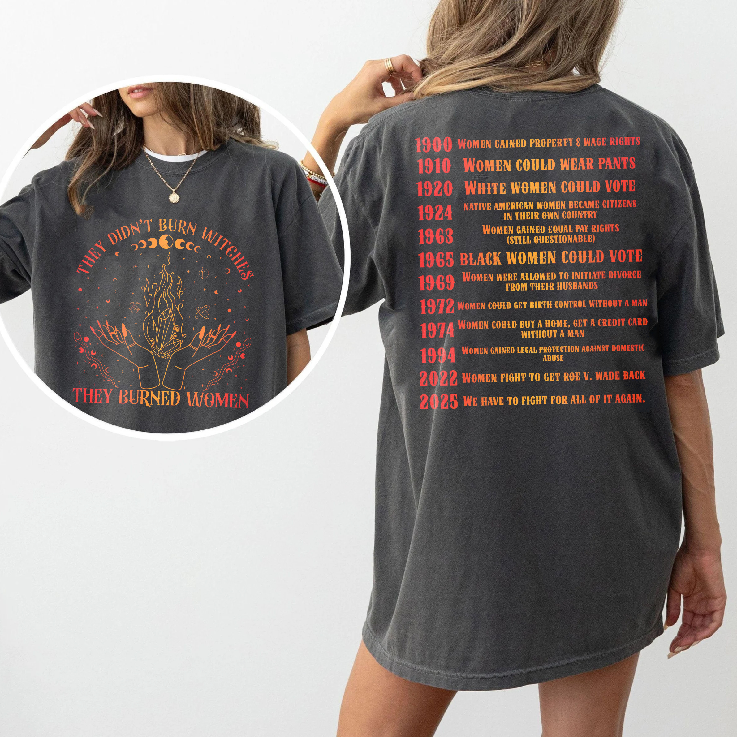 They Didn't Burn Witches They Burned Women Unisex T-shirt