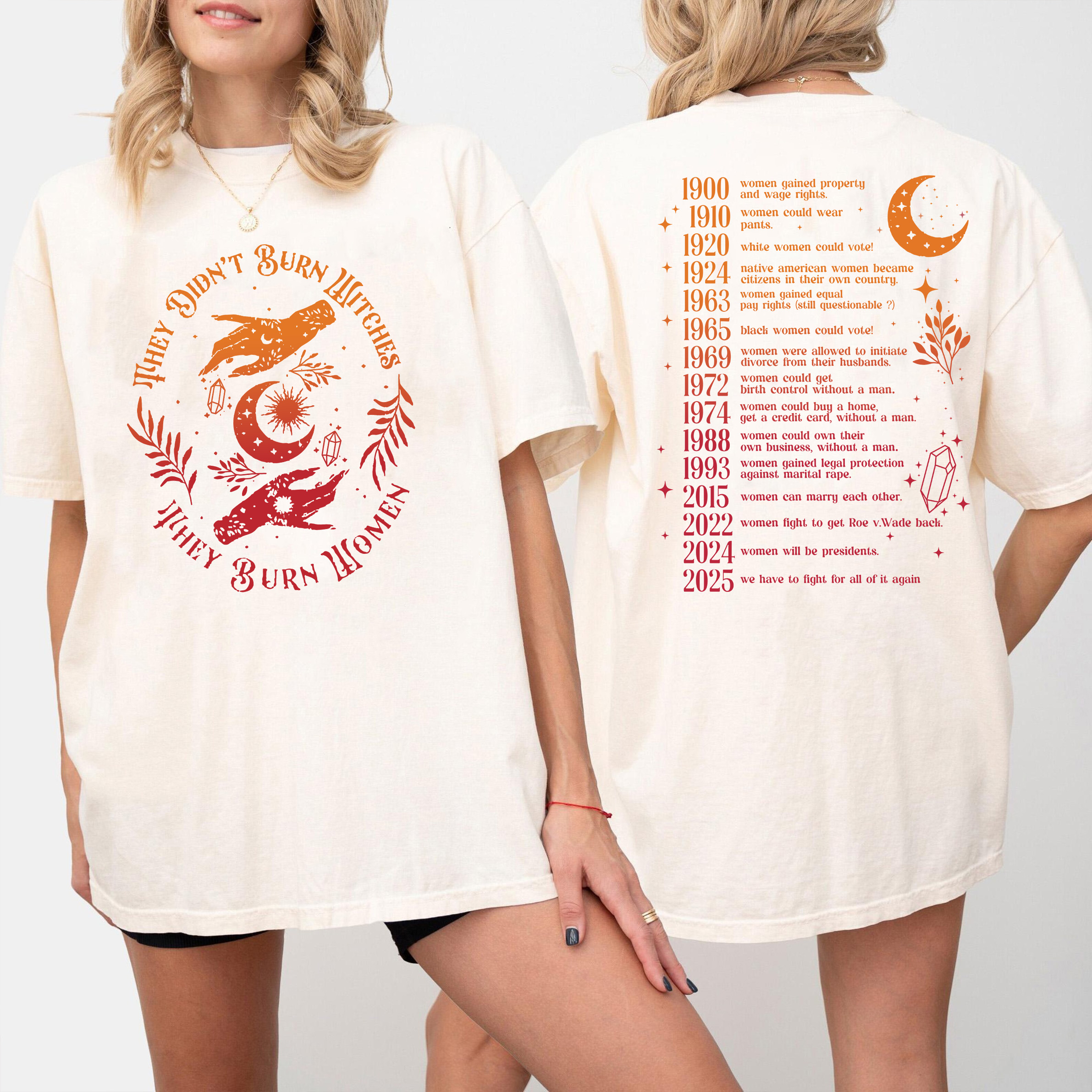 They Didn't Burn Witches They Burned Women Unisex T-shirt