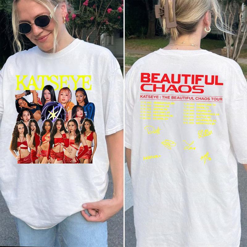 Katseye BEAUTIFUL CHAOS Tour 2025 Shirt