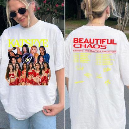 Katseye BEAUTIFUL CHAOS Tour 2025 Shirt