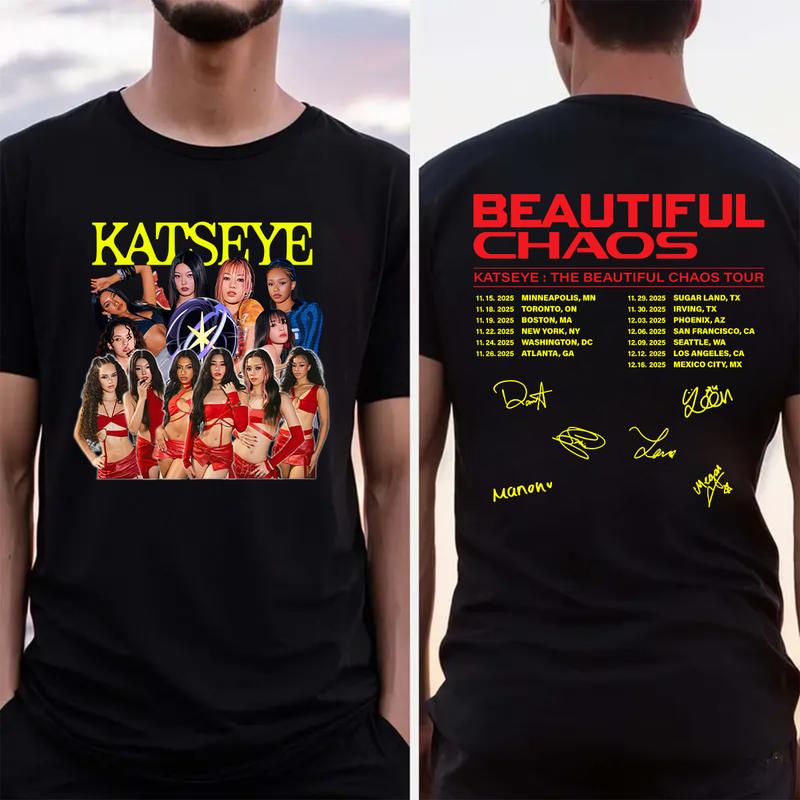 Katseye BEAUTIFUL CHAOS Tour 2025 Shirt