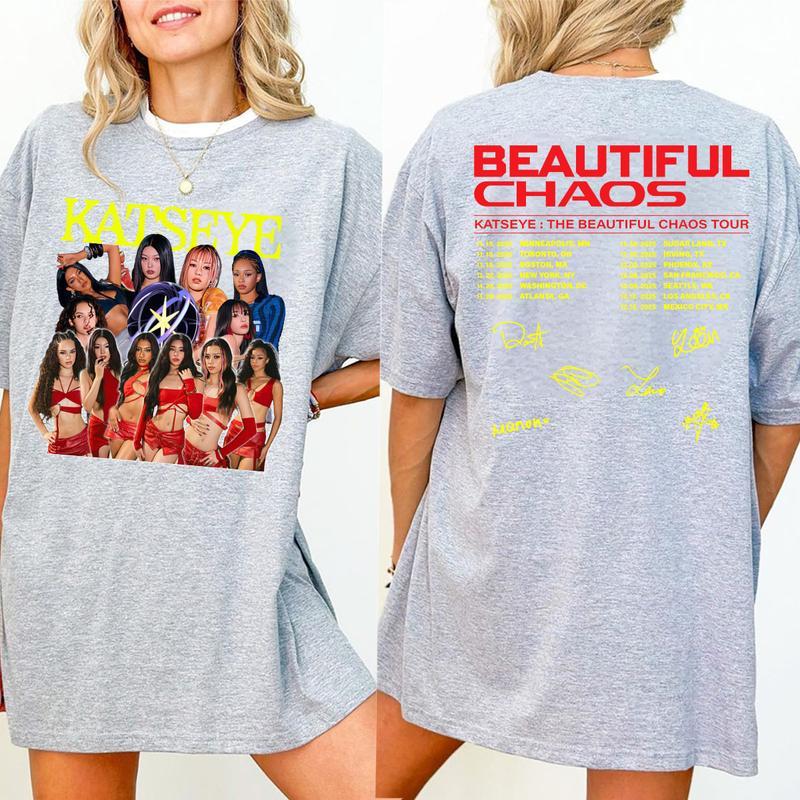 Katseye BEAUTIFUL CHAOS Tour 2025 Shirt