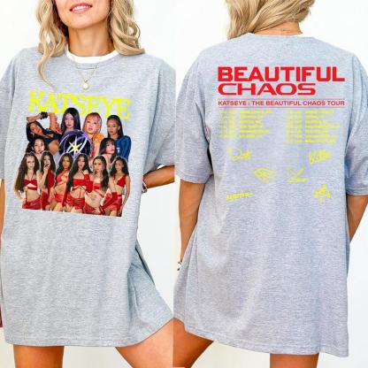 Katseye BEAUTIFUL CHAOS Tour 2025 Shirt