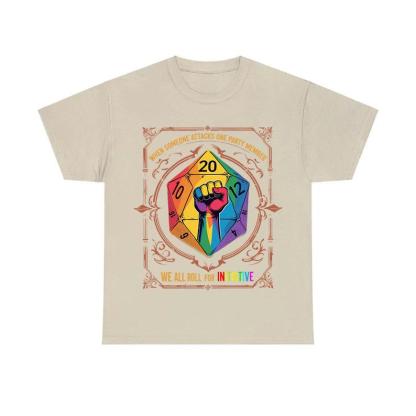 When Someone Attacks One Party Member, We All Roll for Initiative,Pride Month Unisex T-shirt
