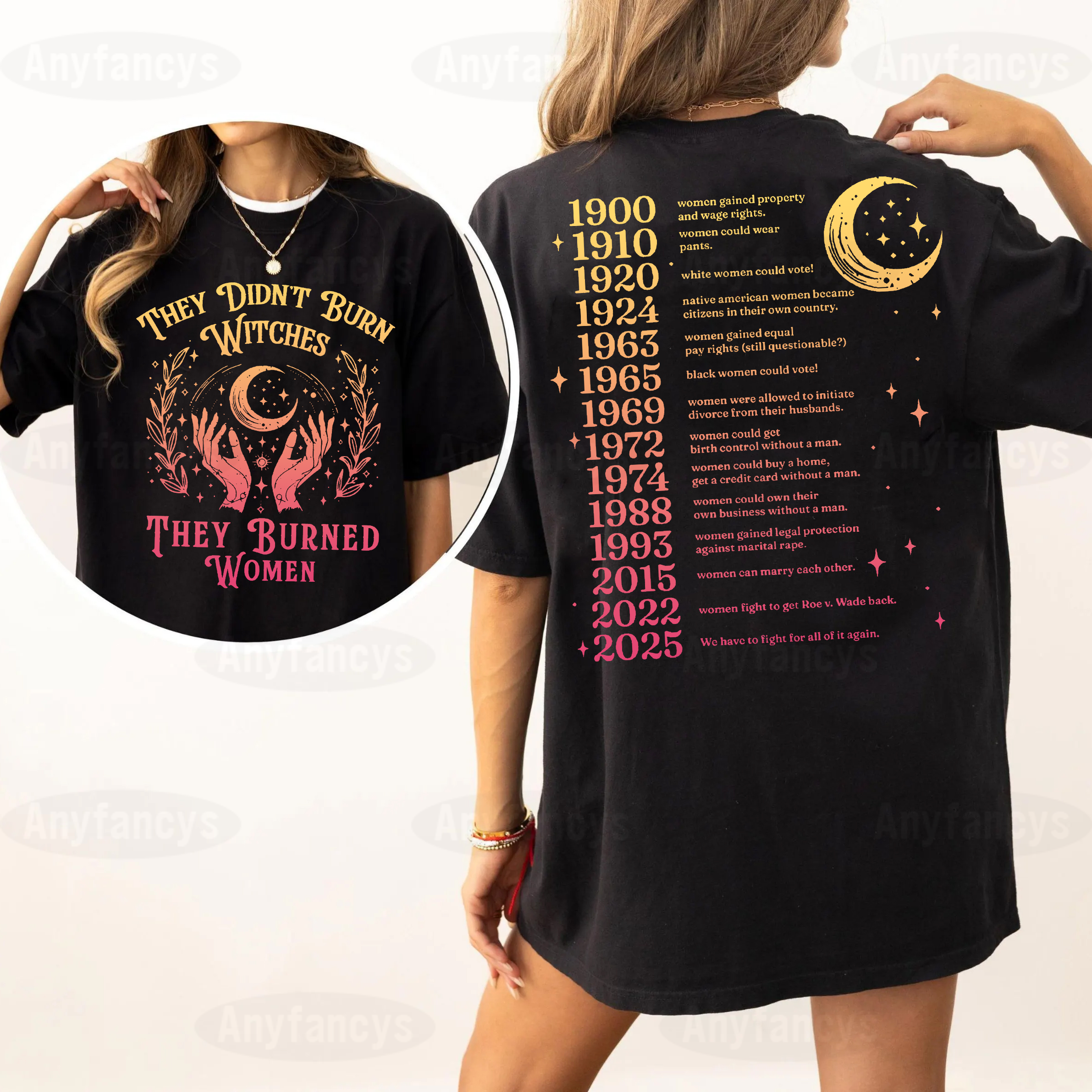 They Didn't Burn Witches They Burned Women Unisex T-shirt