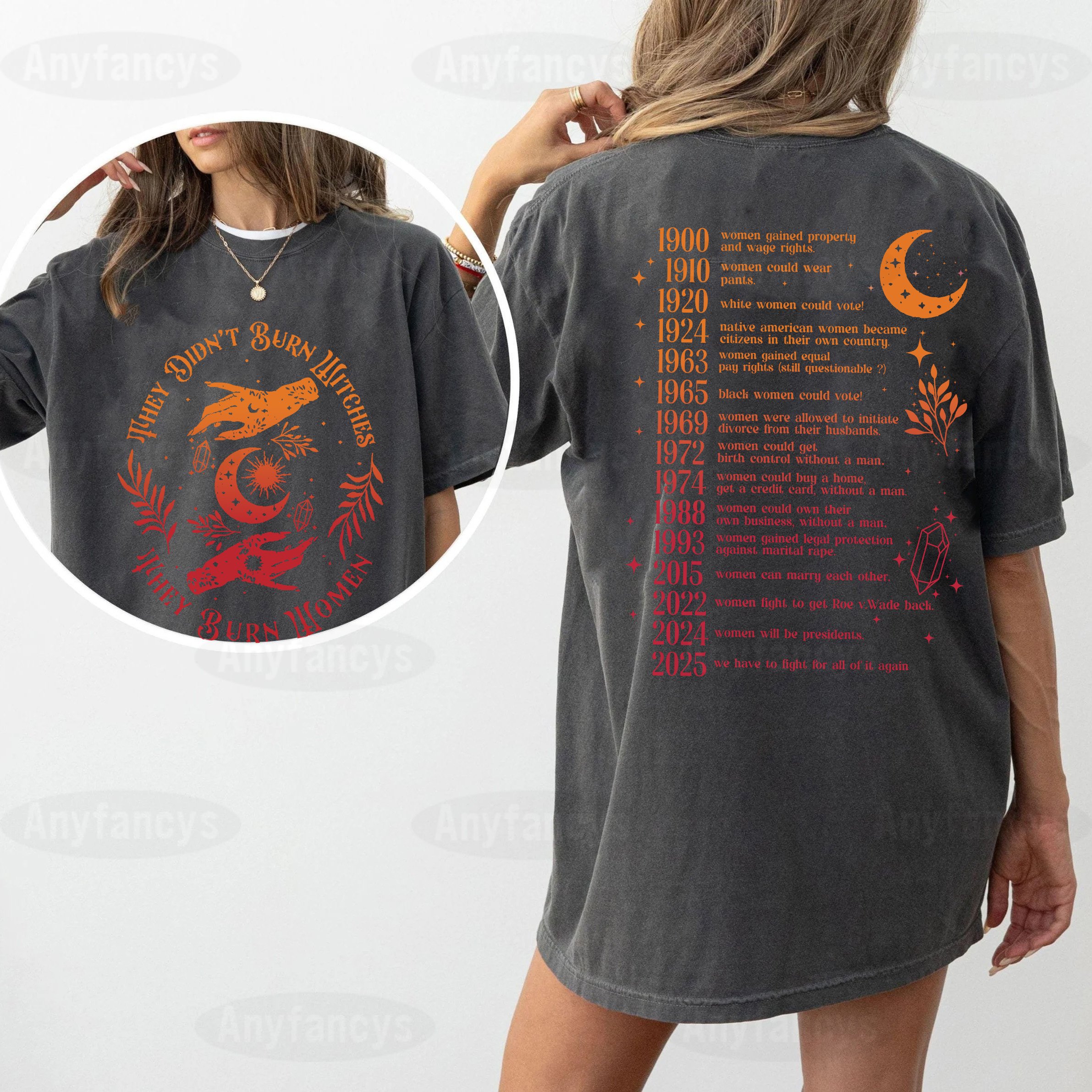 They Didn't Burn Witches They Burned Women Unisex T-shirt