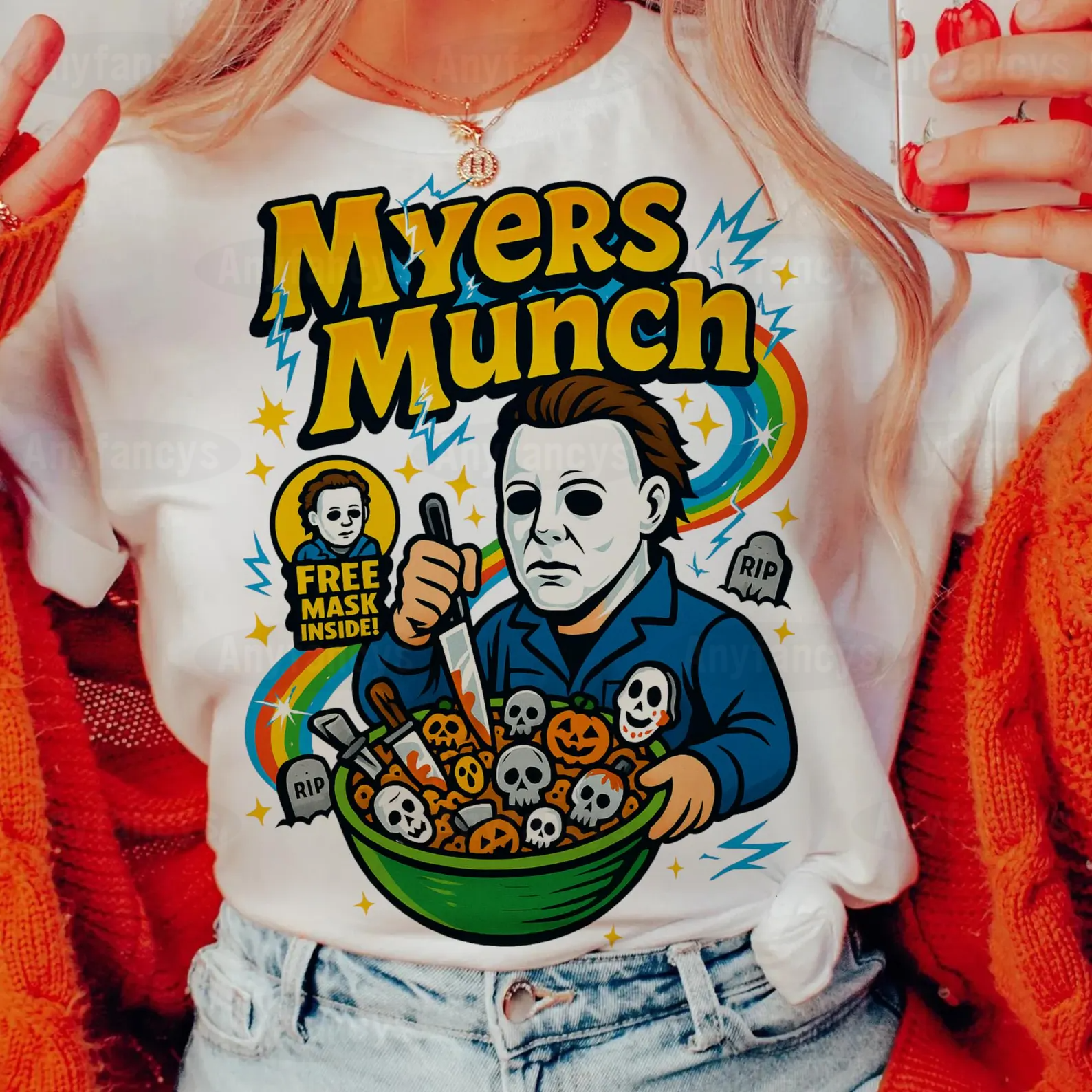 Myers Munch Halloween Unisex Shirt/Crewneck/Hoodie