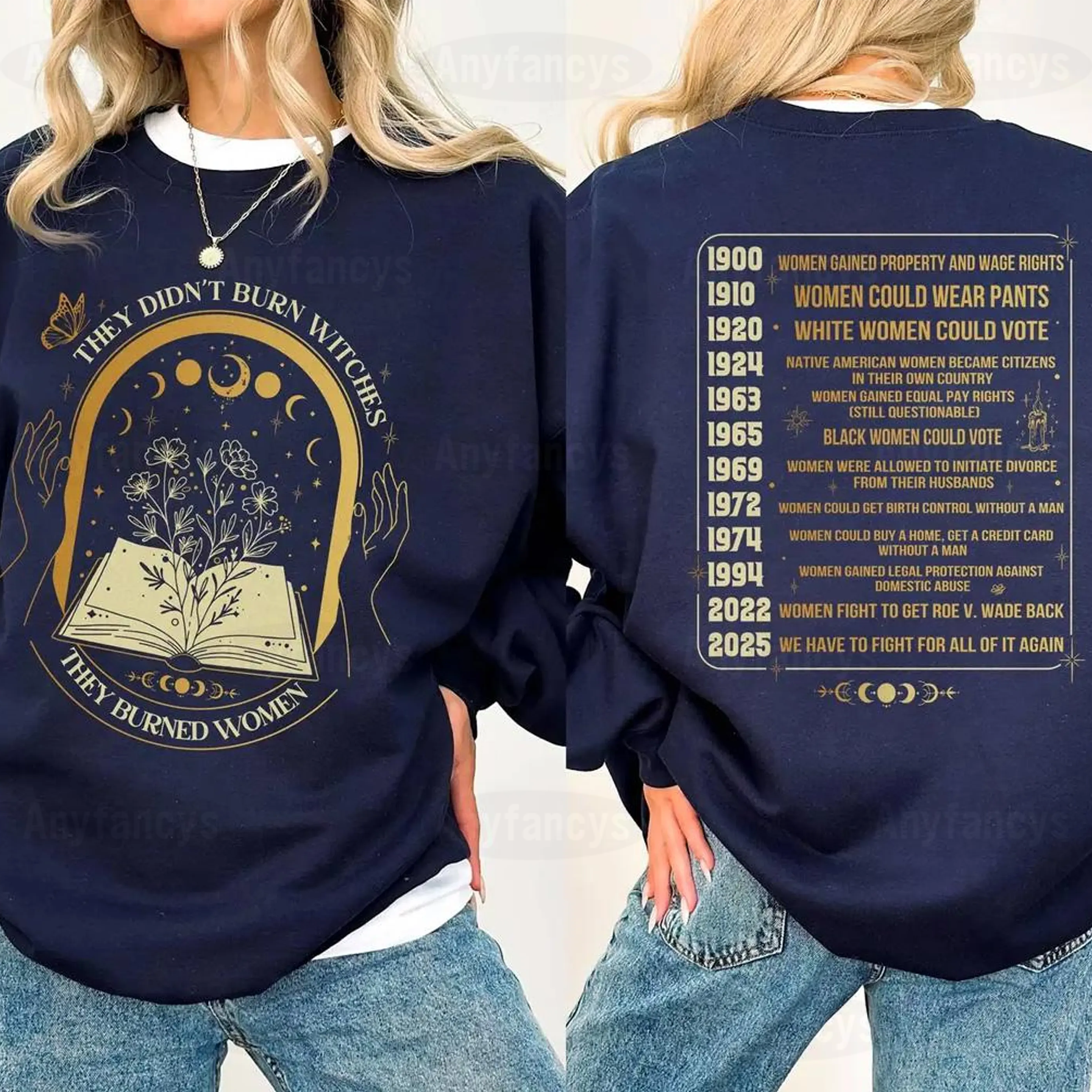 They Didn't Burn Witches They Burned Women Unisex T-shirt