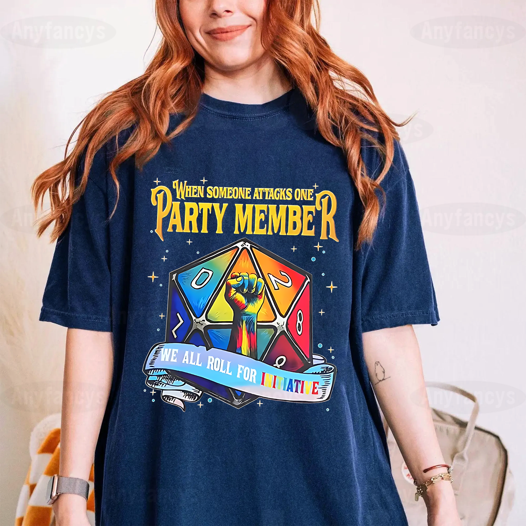 When Someone Attacks One Party Member We All Roll For Initiative Unisex T-shirt