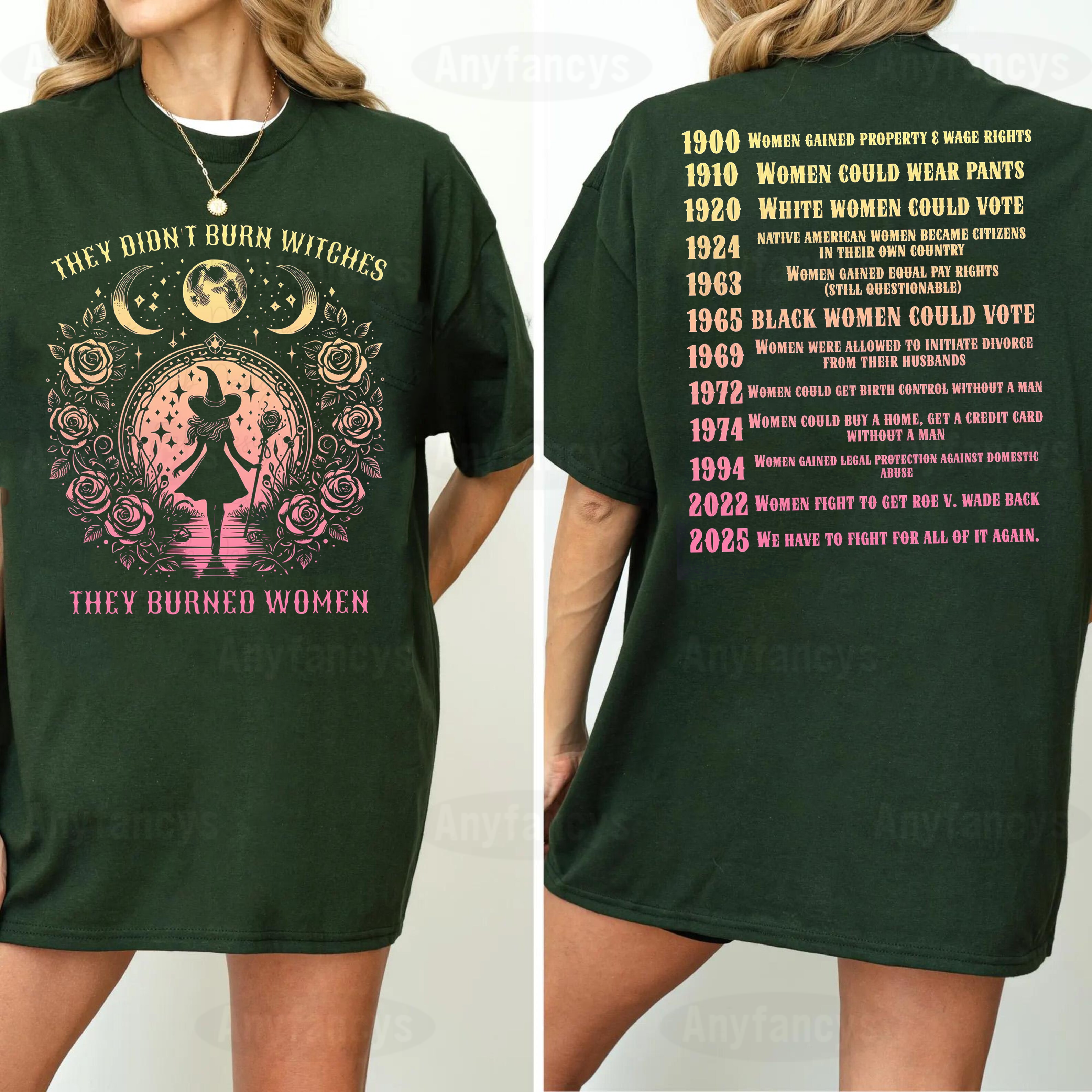 They Didn't Burn Witches They Burned Women Unisex T-shirt