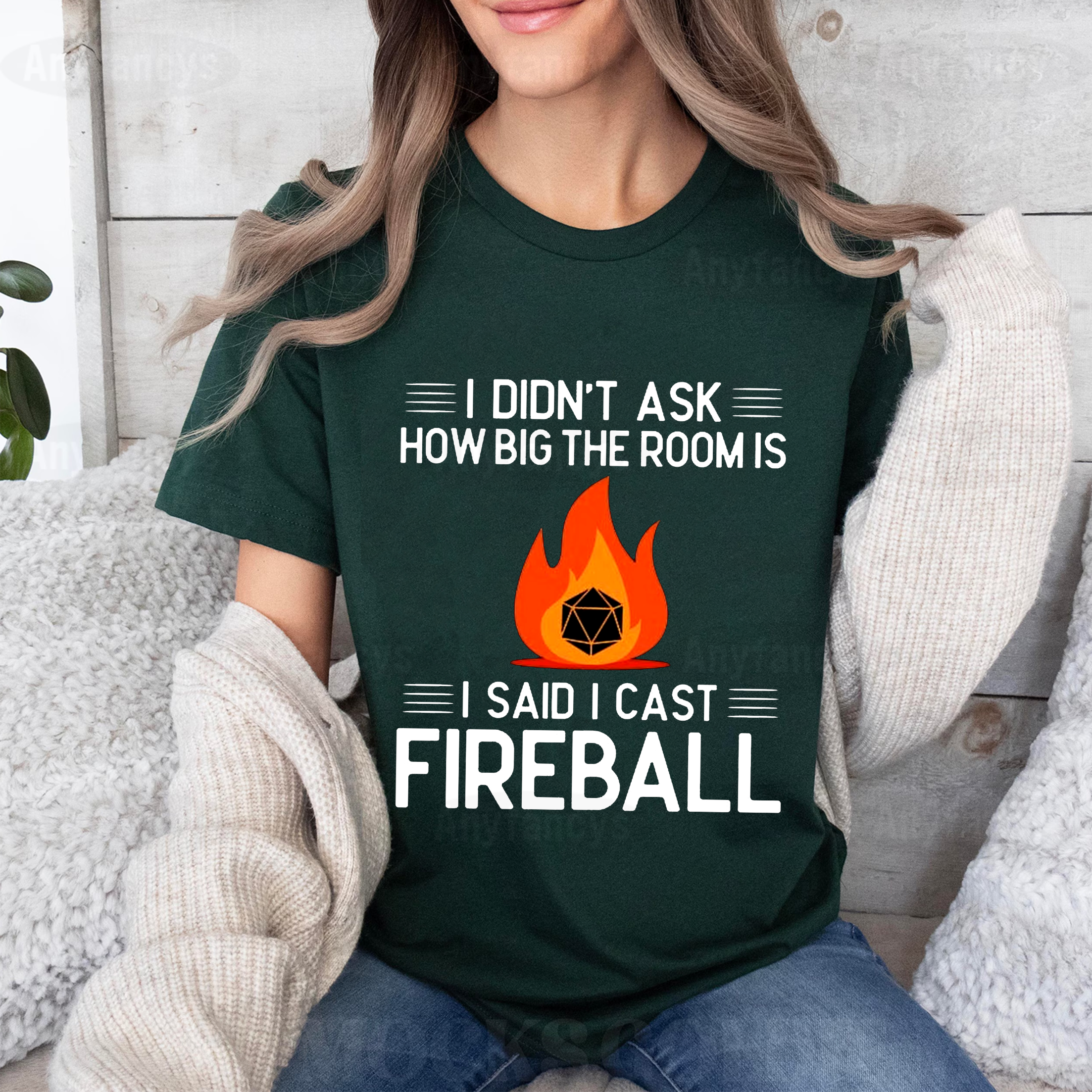 DM I Cast Fireball DND Dragon Dungeon Master Wizard Unisex T-shirt
