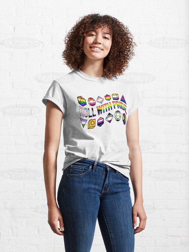Dungeons and Dragons Roll with Pride Classic  Unisex T-shirt/Crewneck/Hoodie