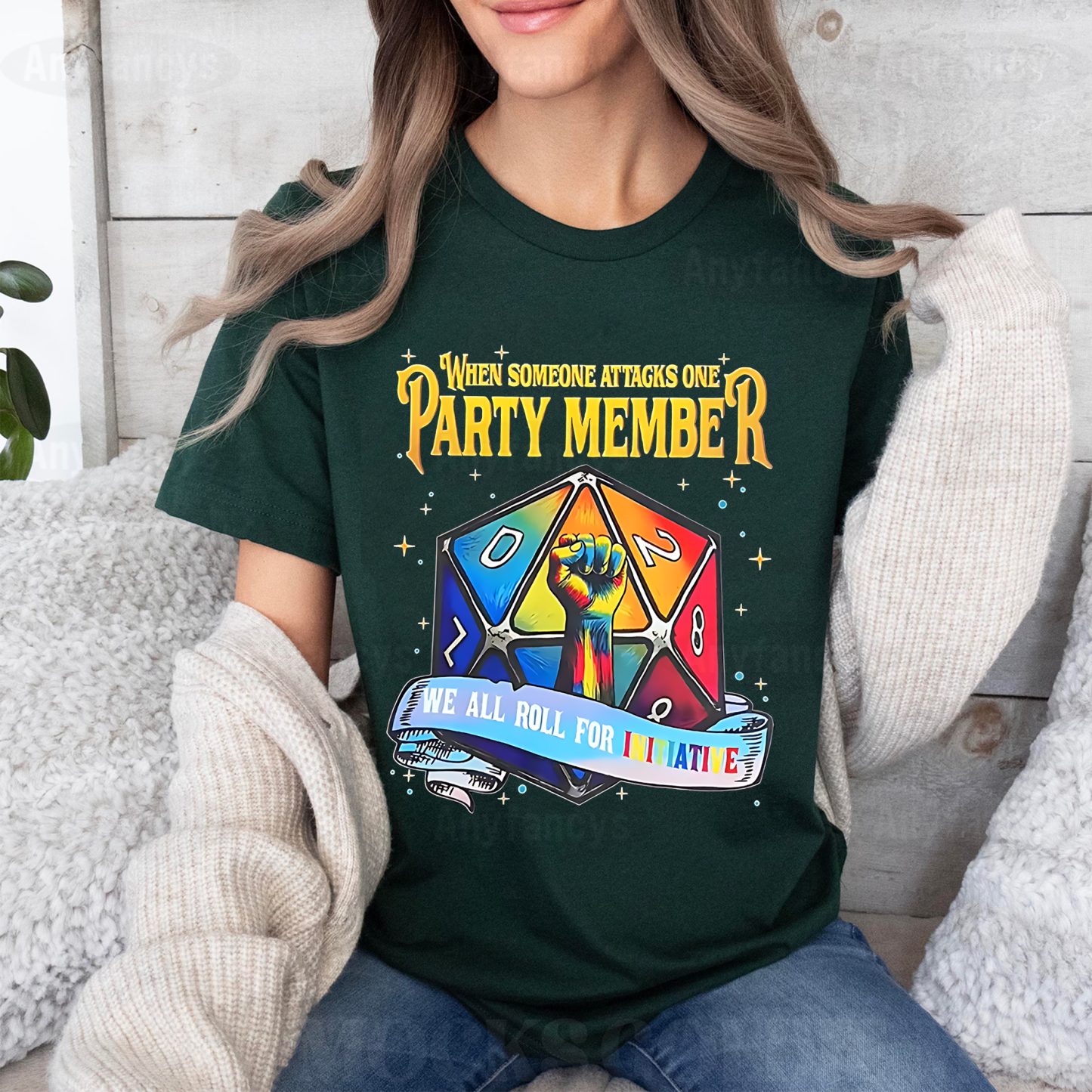 When Someone Attacks One Party Member We All Roll For Initiative Unisex T-shirt