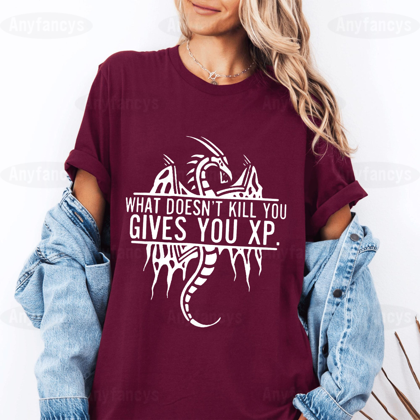 What Doesn't Kill You Gives You XP, Funny Game D&D Unisex T-shirt