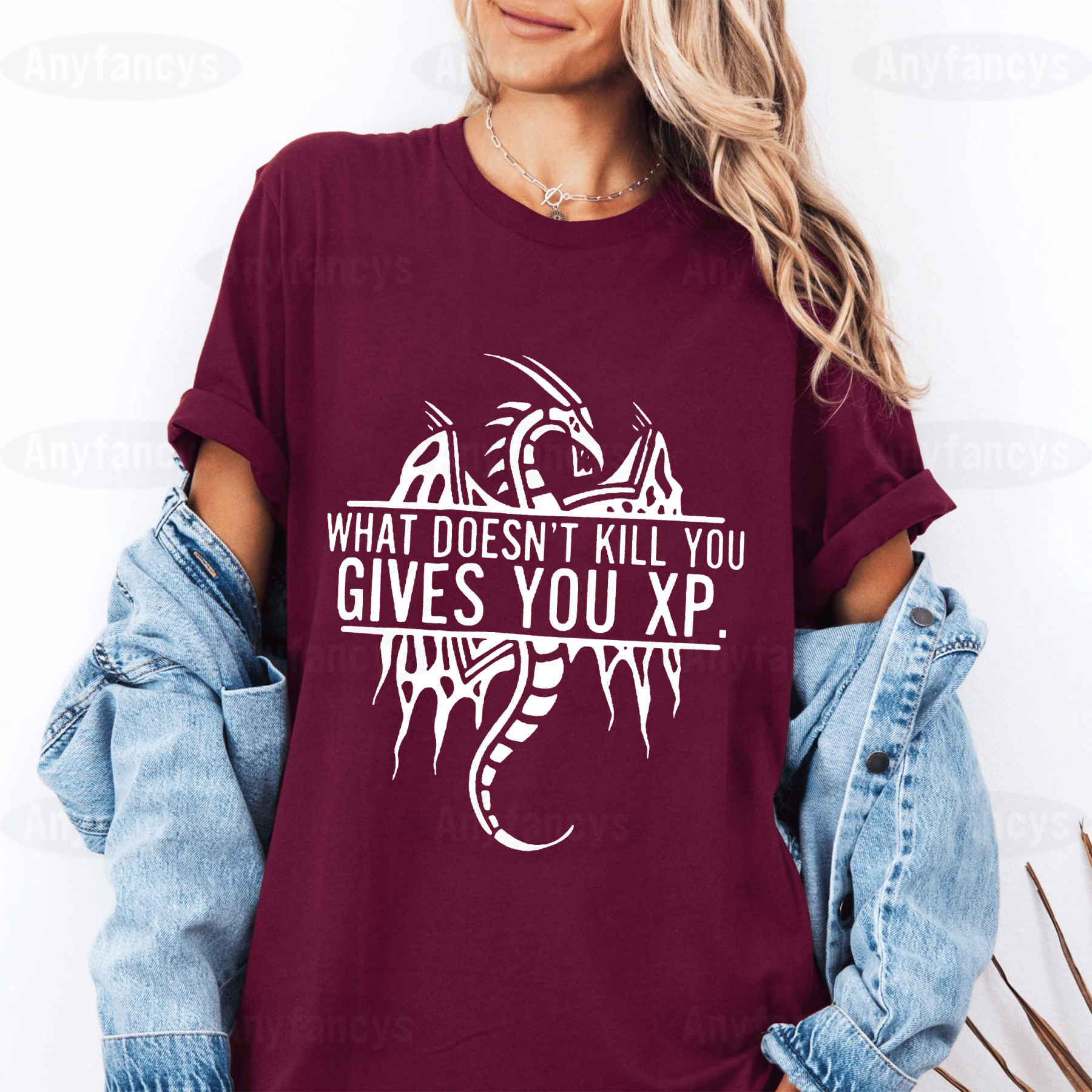 What Doesn't Kill You Gives You XP, Funny Game D&D Unisex T-shirt