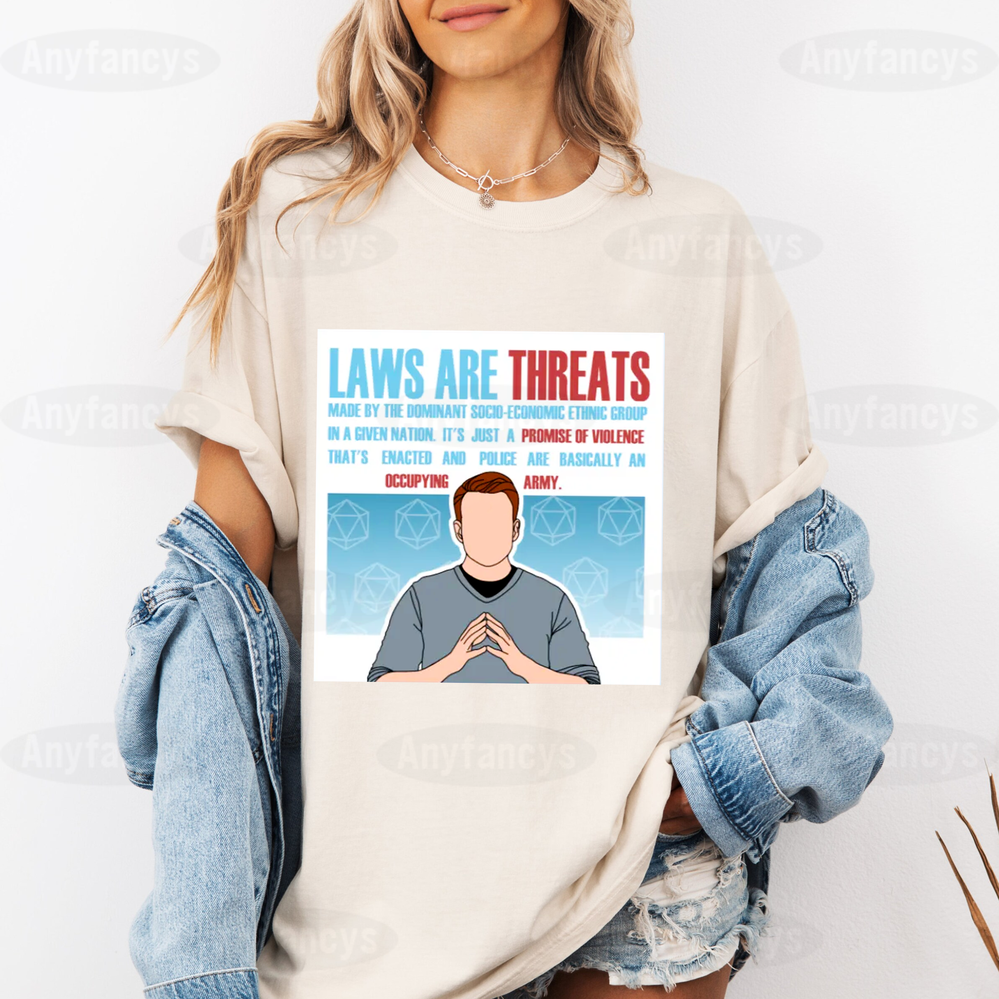 Laws are Threats - Brennan Unisex T-shirt